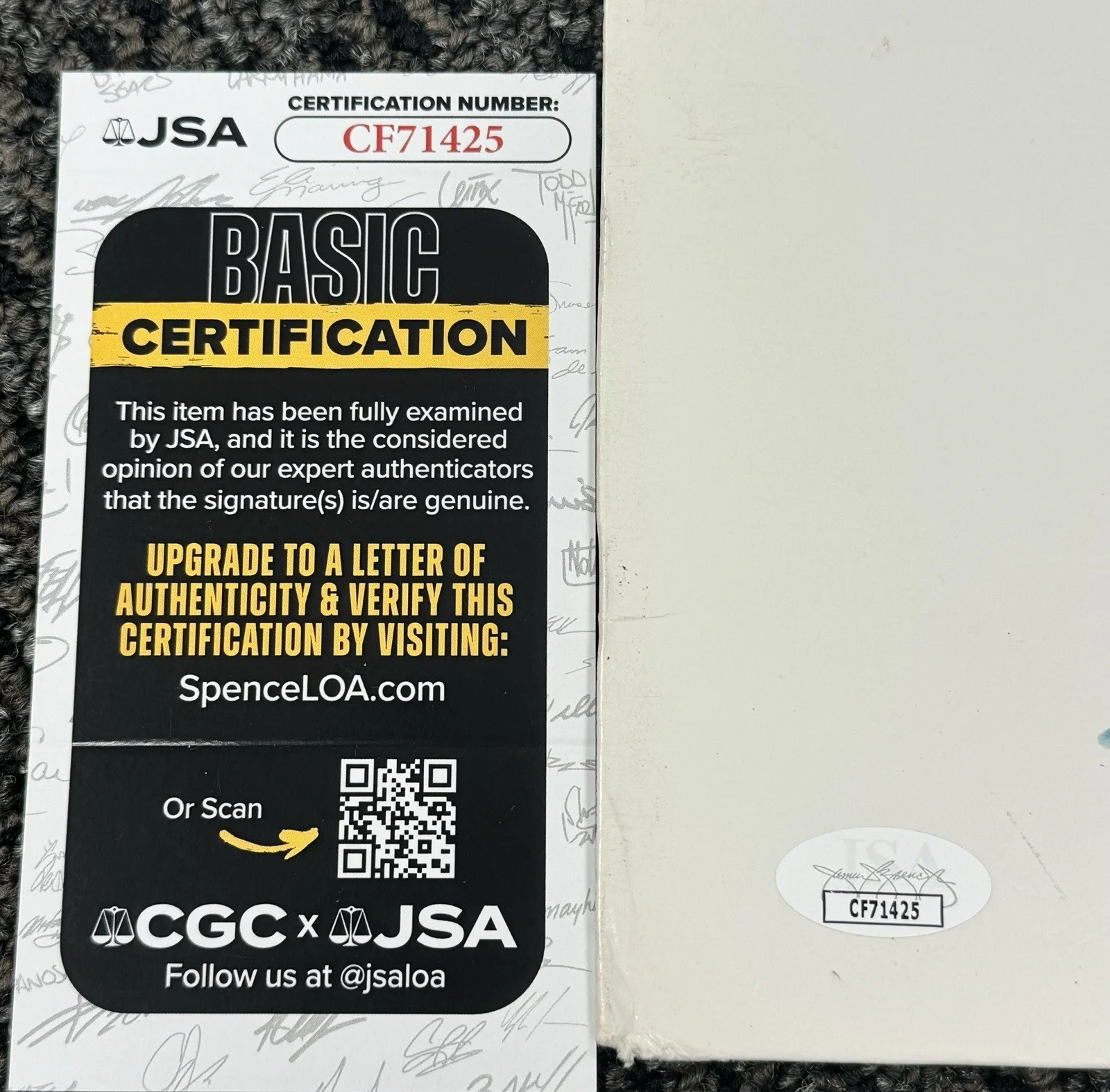 Nas Nasir Jones Signed Autograph Belly Soundtrack Album Vinyl Cover LP JSA COA, изображение 2