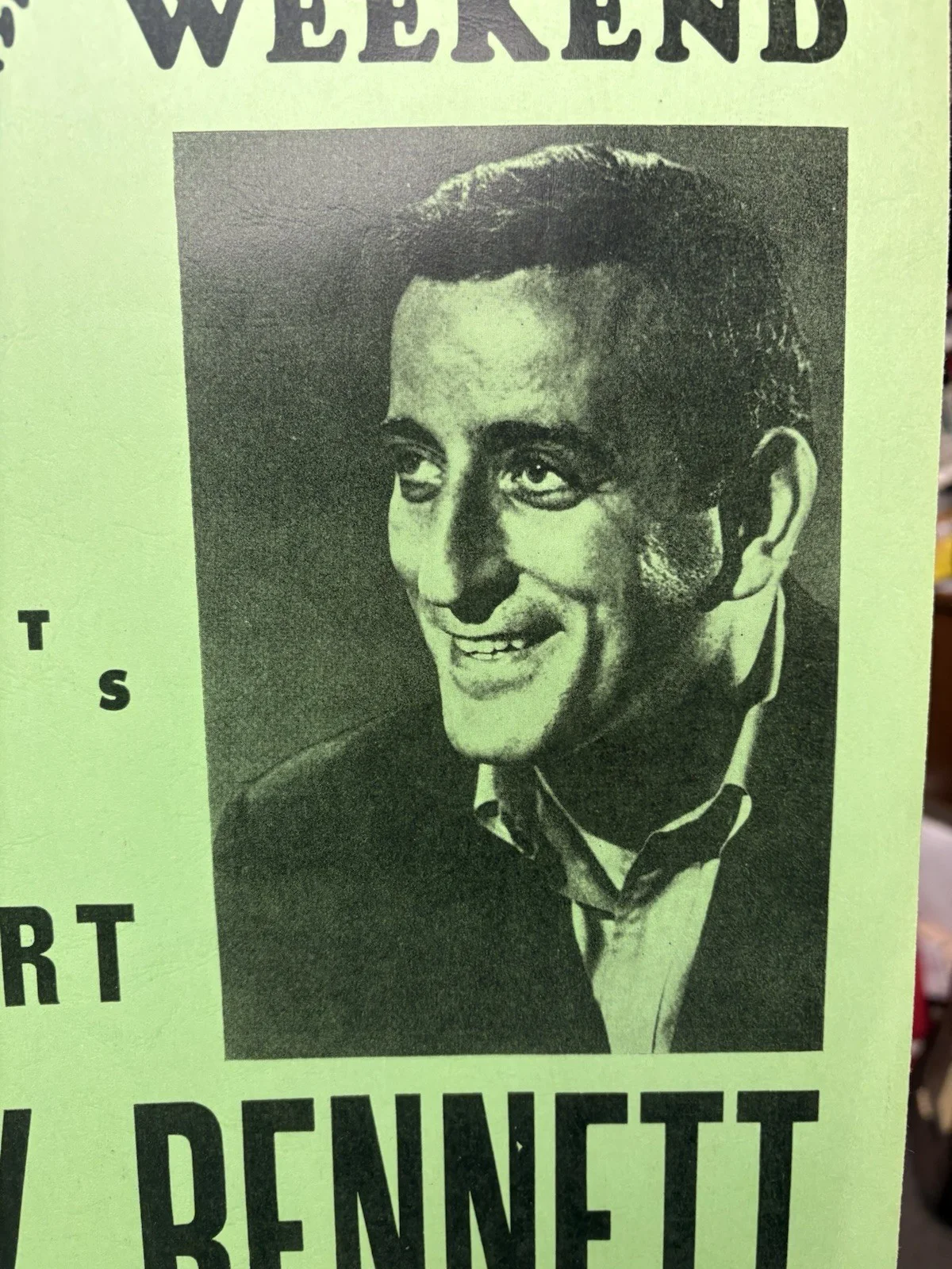 Tony Bennett 1963 Concert Poster - Milwaukee Auditorium - Marquette University, image 2