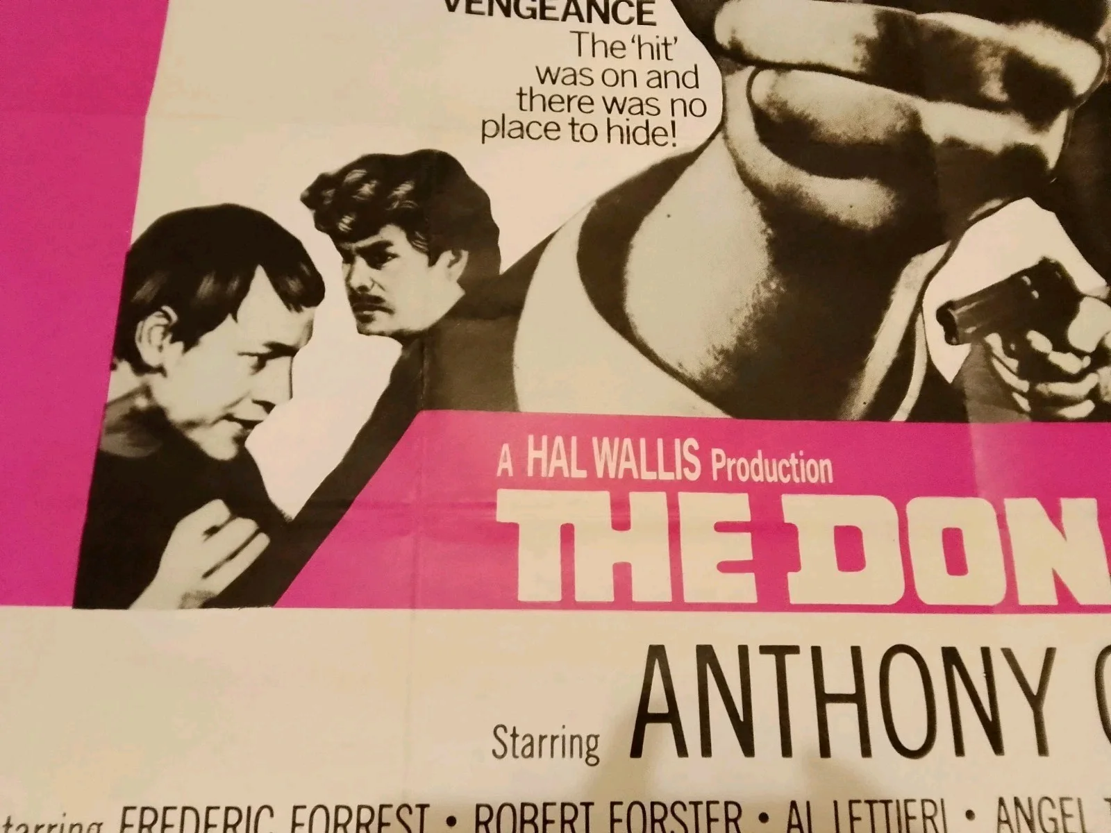 Vtg 1973 original poster The Don is dead ,cert X 102x76cm Anthony Quinn, image 3