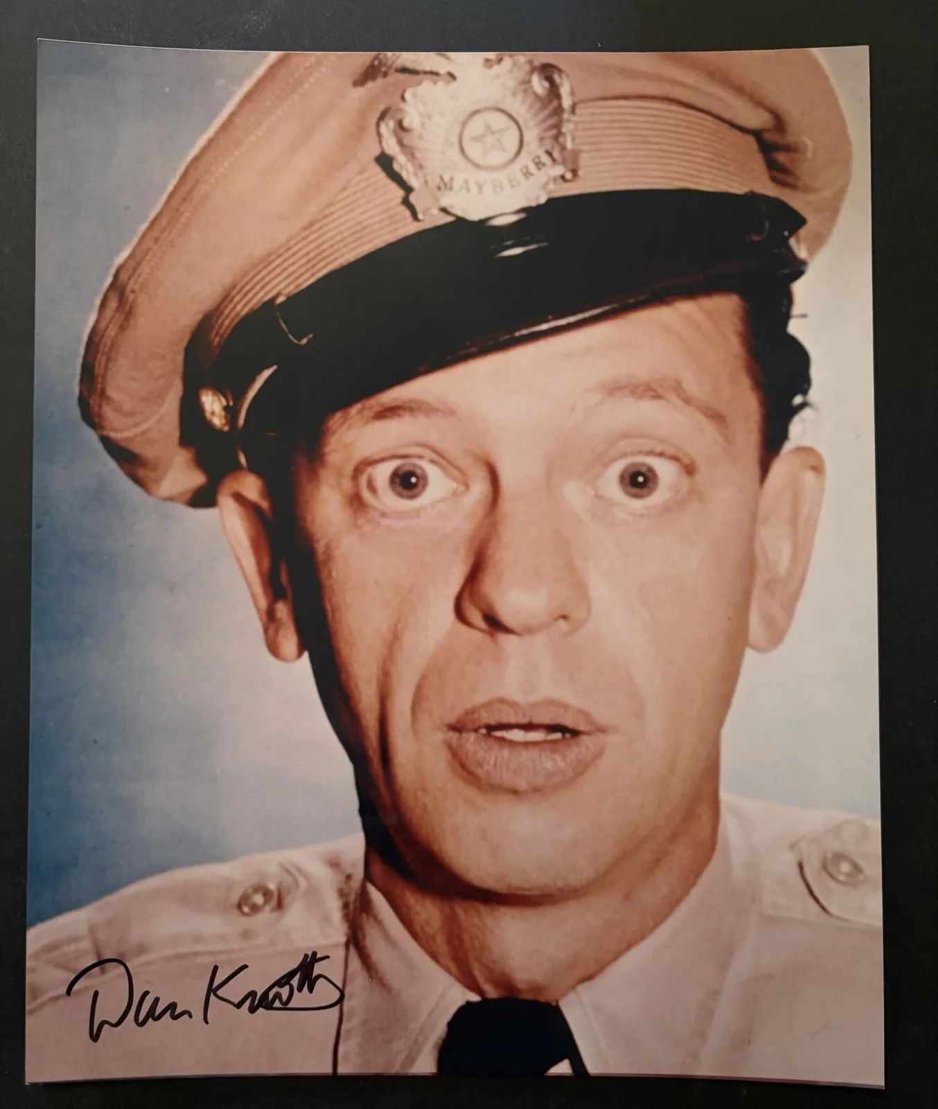Don Knotts-Barney Fife & George Lindsay Goober Lot of 2 Signed 8 X 10’s, изображение 2