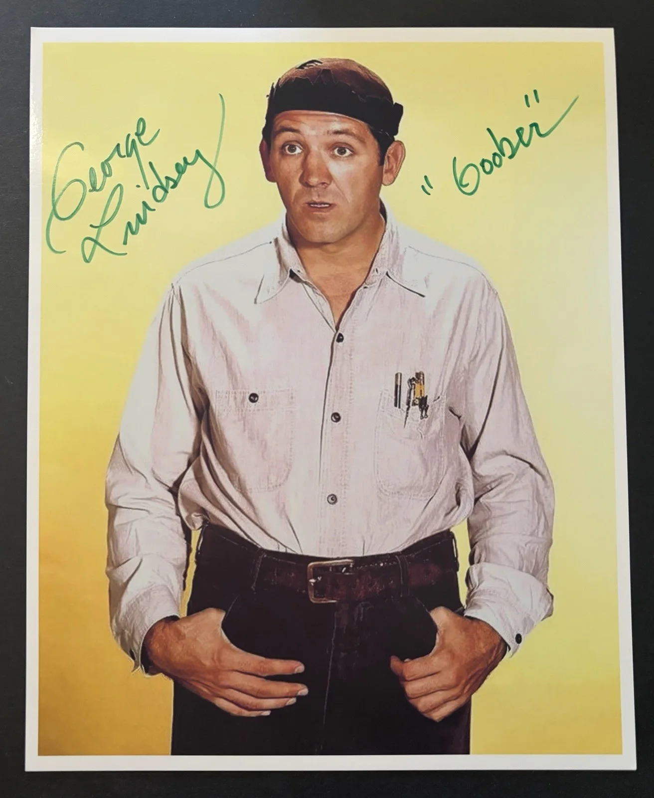 Don Knotts-Barney Fife & George Lindsay Goober Lot of 2 Signed 8 X 10’s, изображение 4