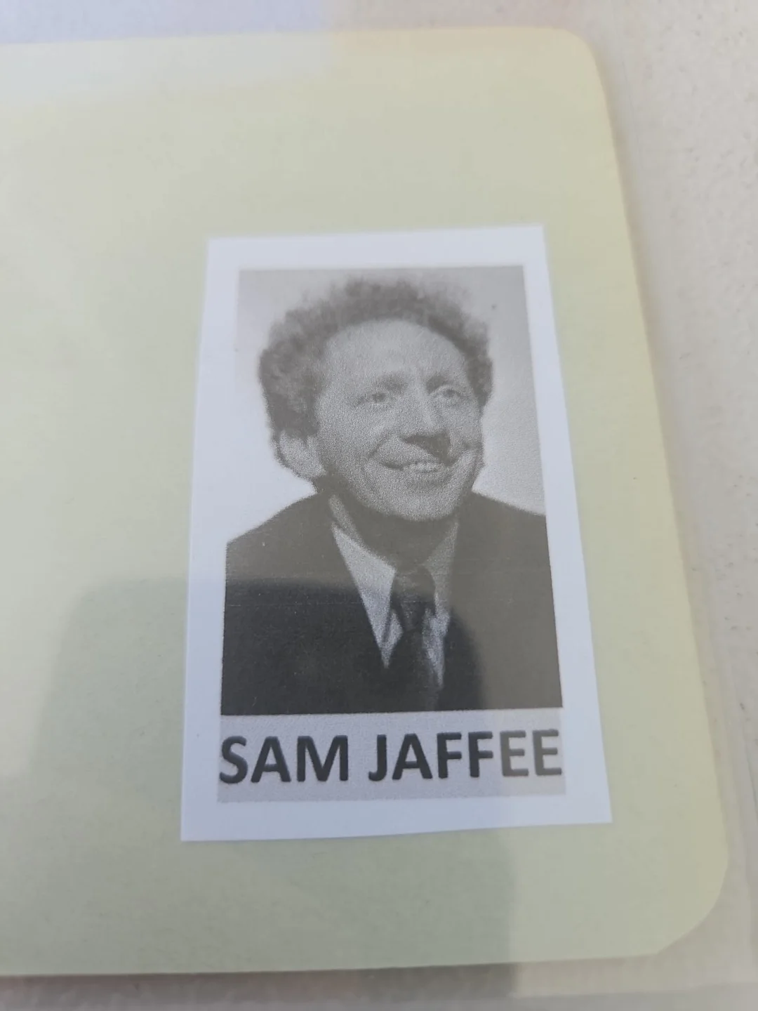 sam jaffe — Sam Jaffe Signed Autograph Book Page. Actor, image 3