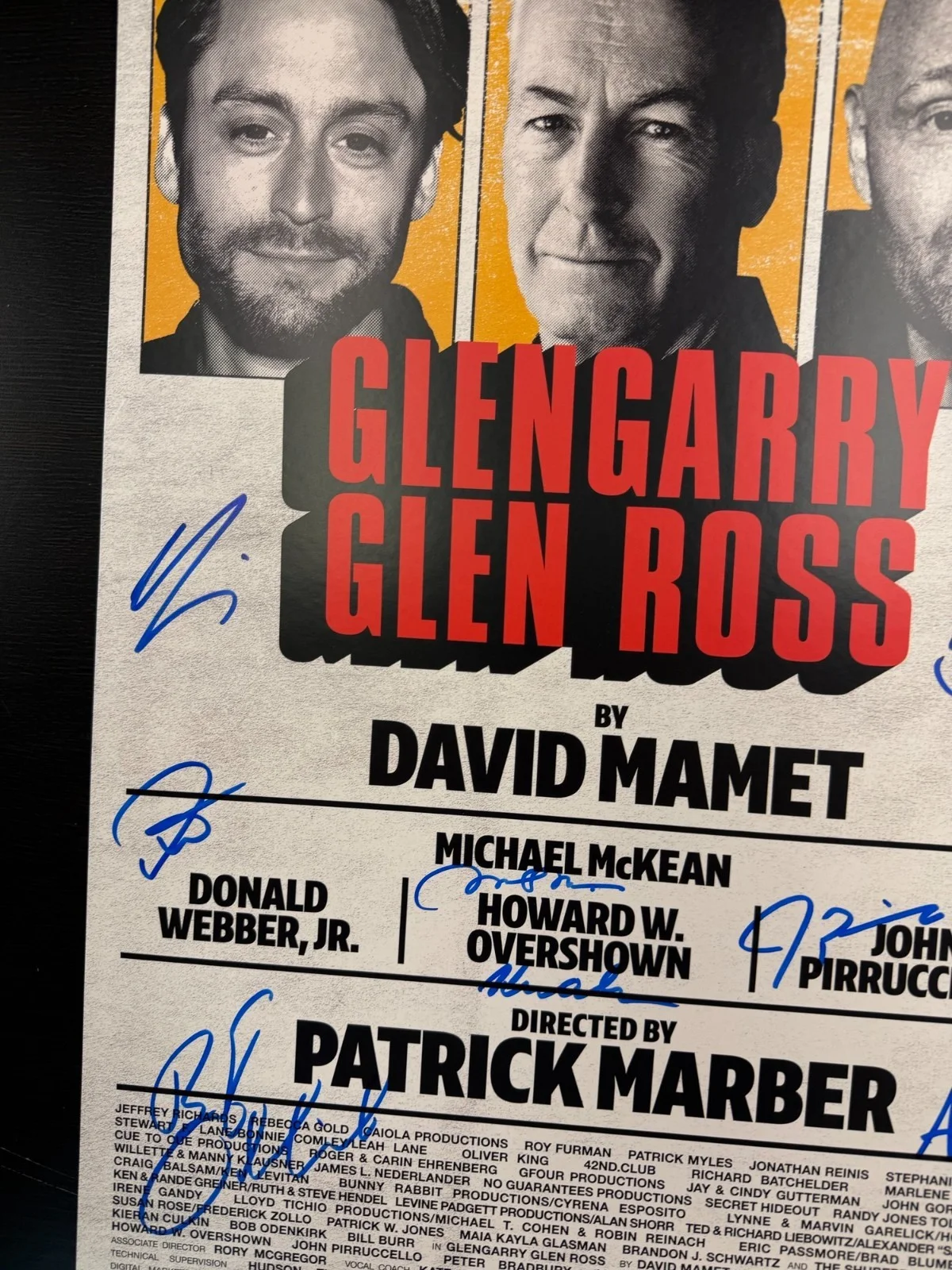 GlenGarry Glen Ross Broadway Cast Signed Poster, image 2