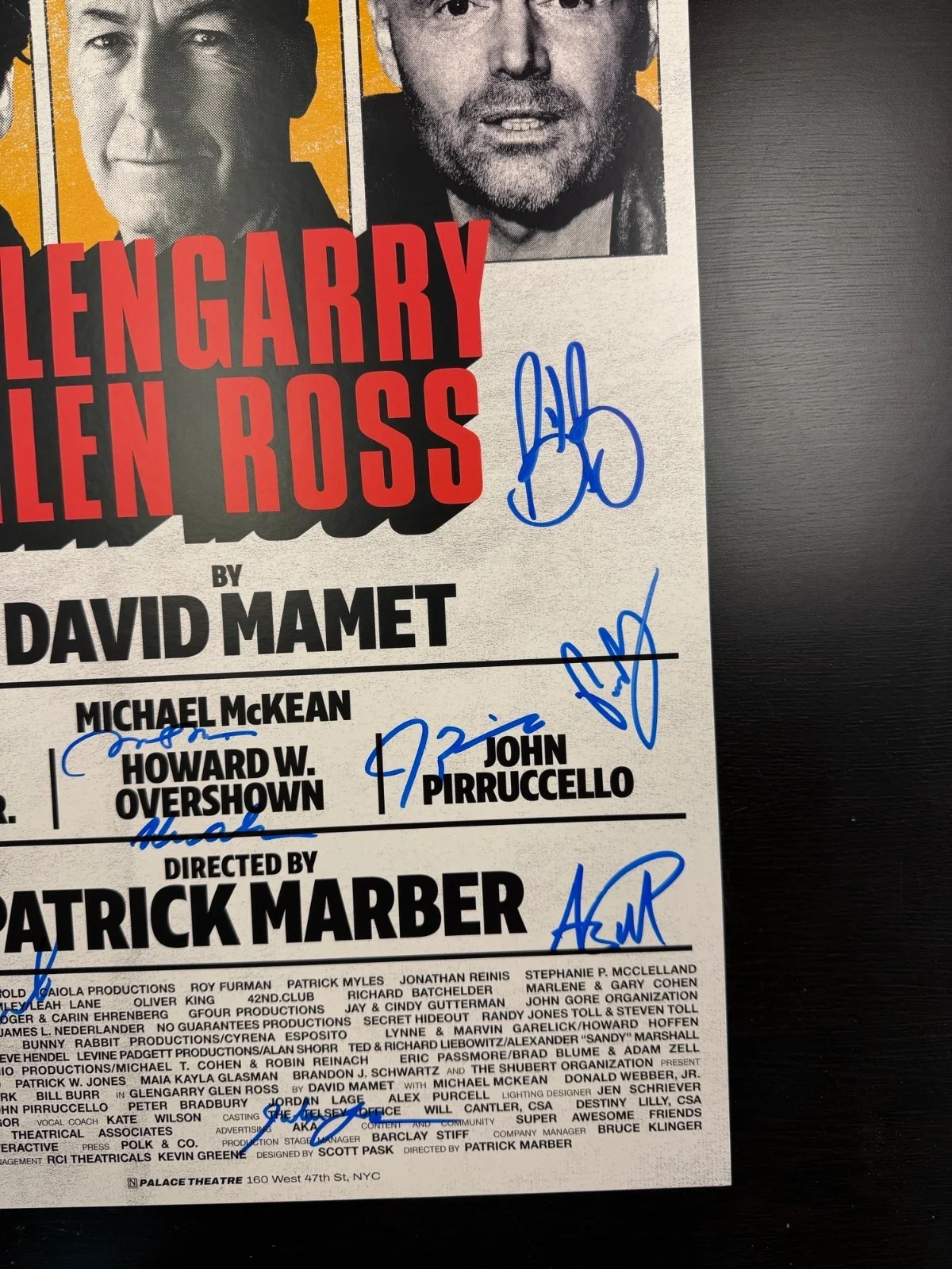 GlenGarry Glen Ross Broadway Cast Signed Poster, image 3