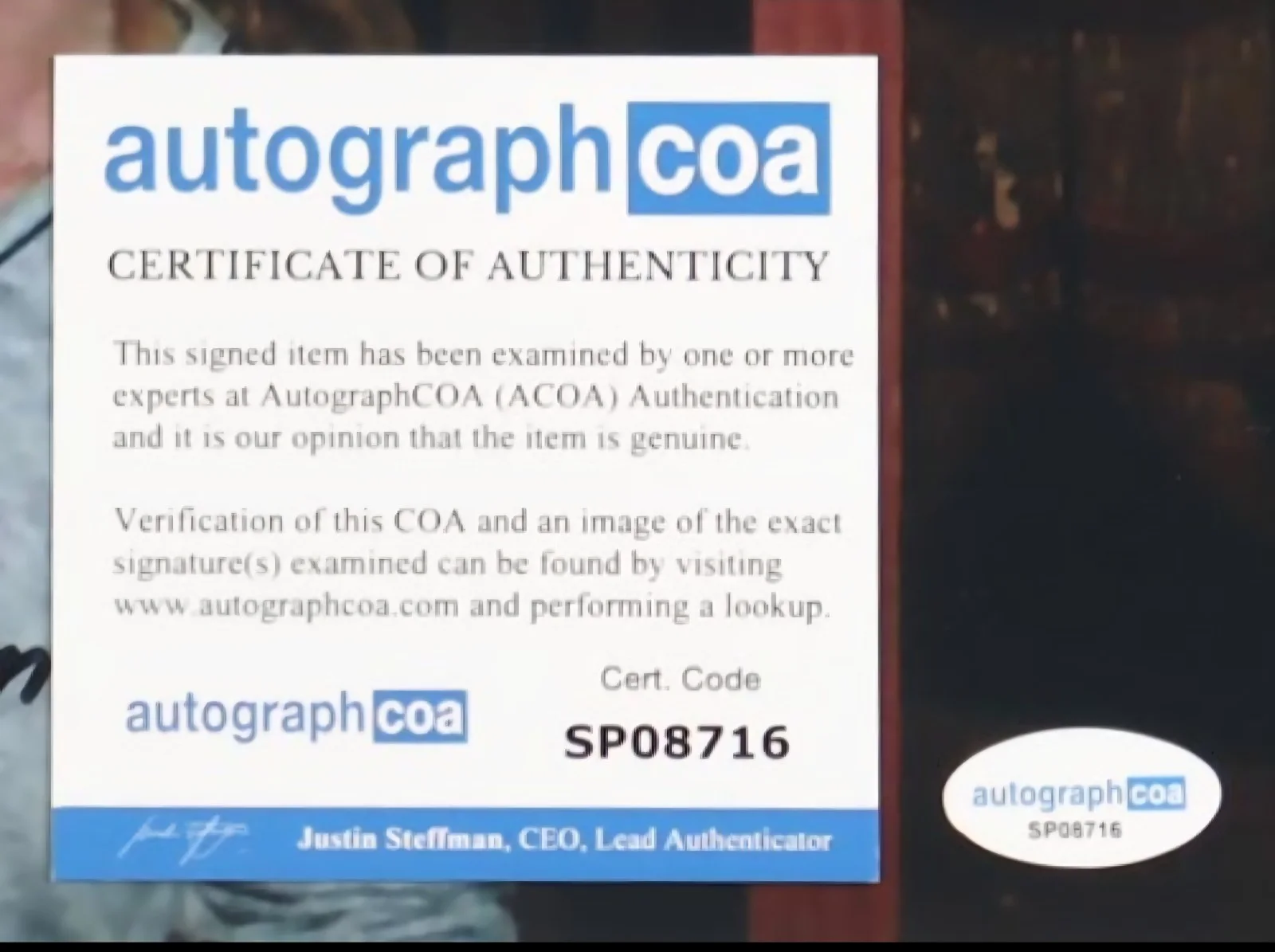 Joan Freeman — Joan Freeman Friday the 13th Final Chapter signed autographed 8x10 ACOA COA, image 2