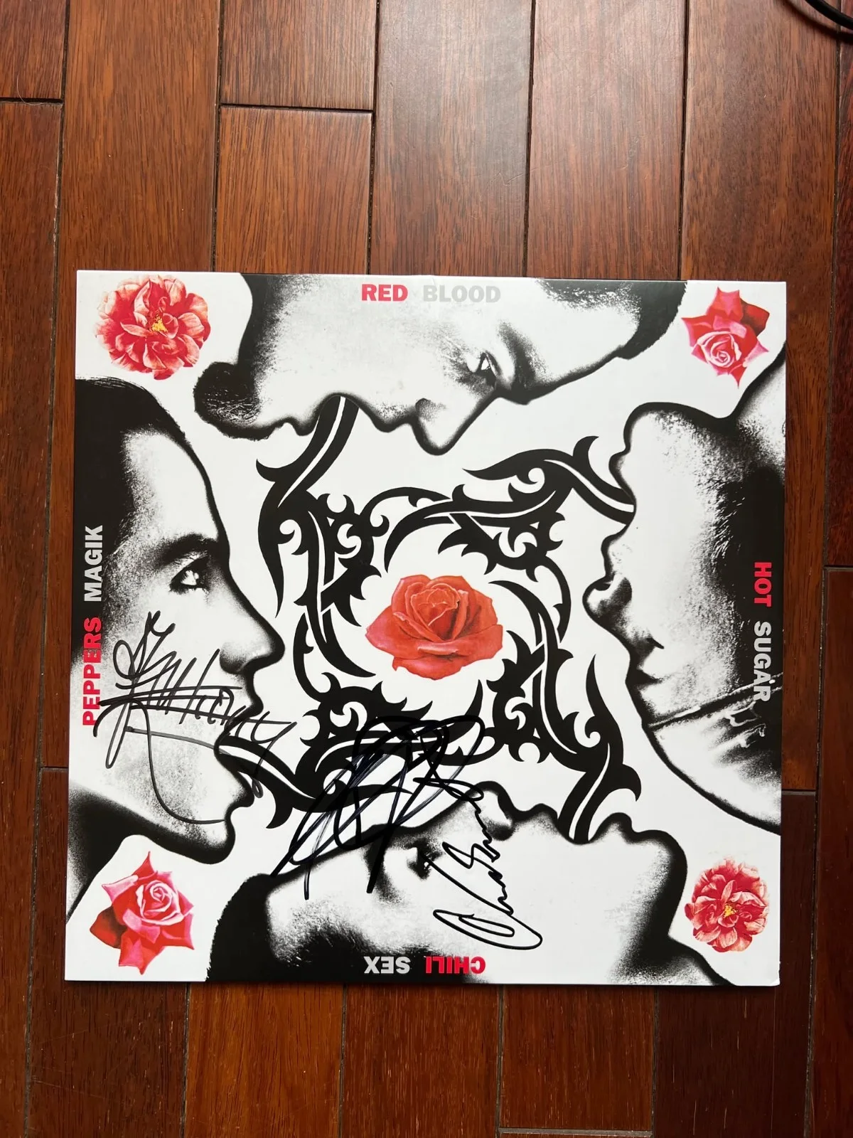 Red Hot Chili Peppers Blood Sugar Sex Magic Autographed Signed Vinyl LP w/COA, изображение 4