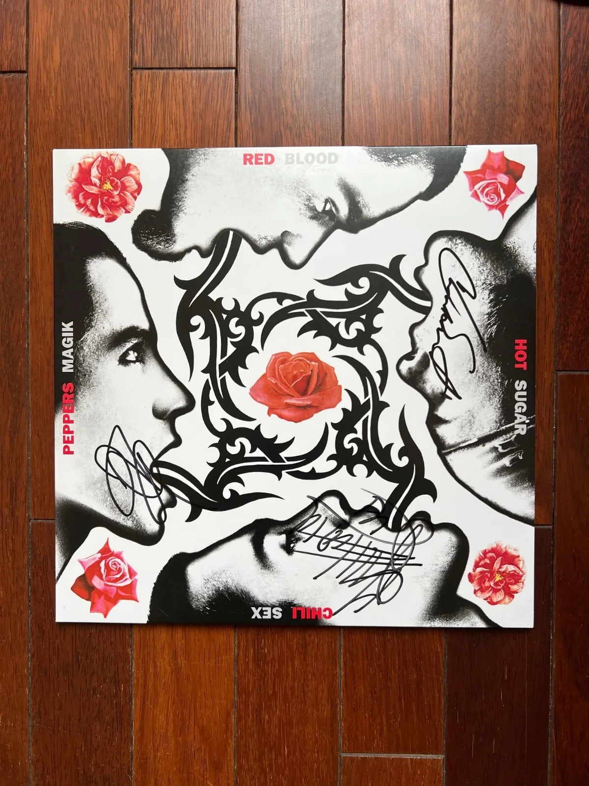 Red Hot Chili Peppers Blood Sugar Sex Magic Autographed Signed Vinyl LP w/COA, изображение 4