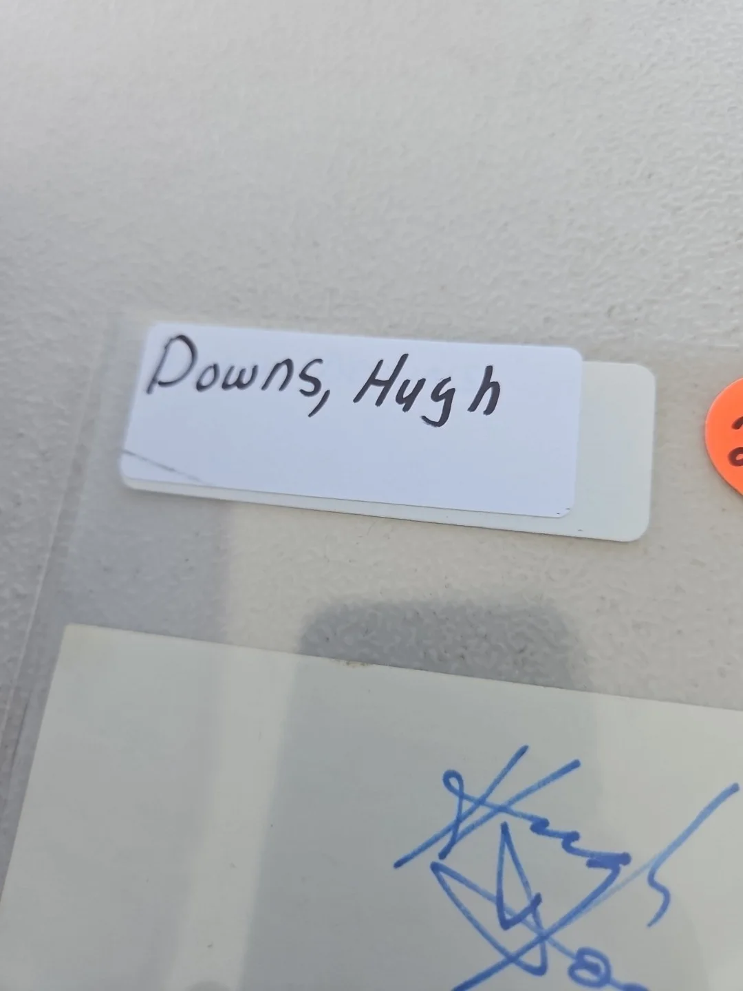 hugh downs — Hugh Downs Signed 3x5 Index Card. Tv/Radio Personality, изображение 3