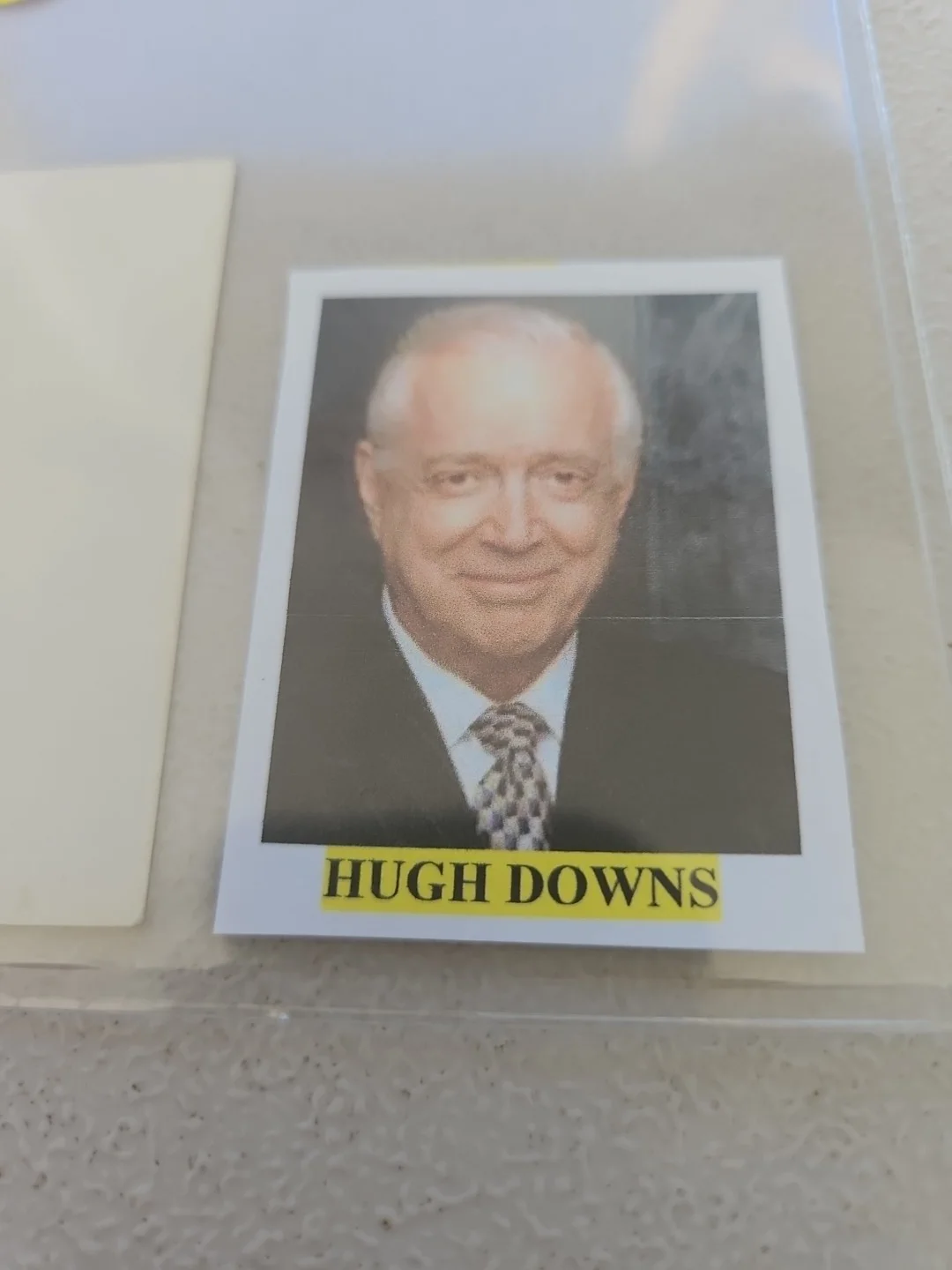 hugh downs — Hugh Downs Signed 3x5 Index Card. Tv/Radio Personality, изображение 4