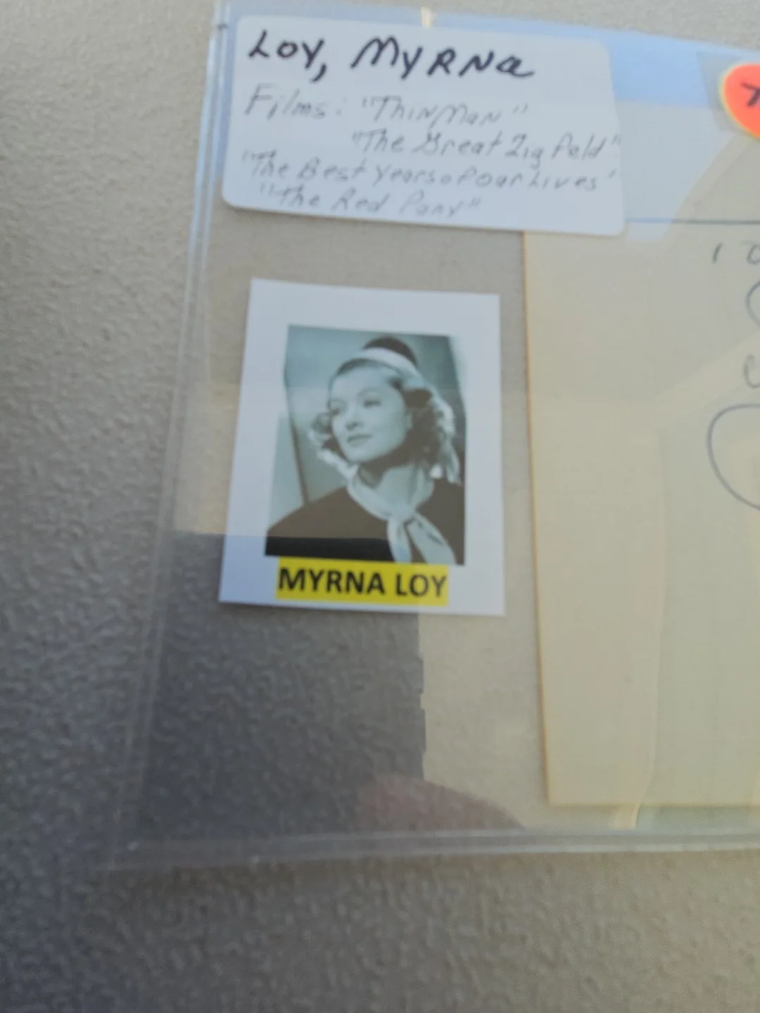 myrna loy — Myrna Loy Signed Piece Of Paper, изображение 3