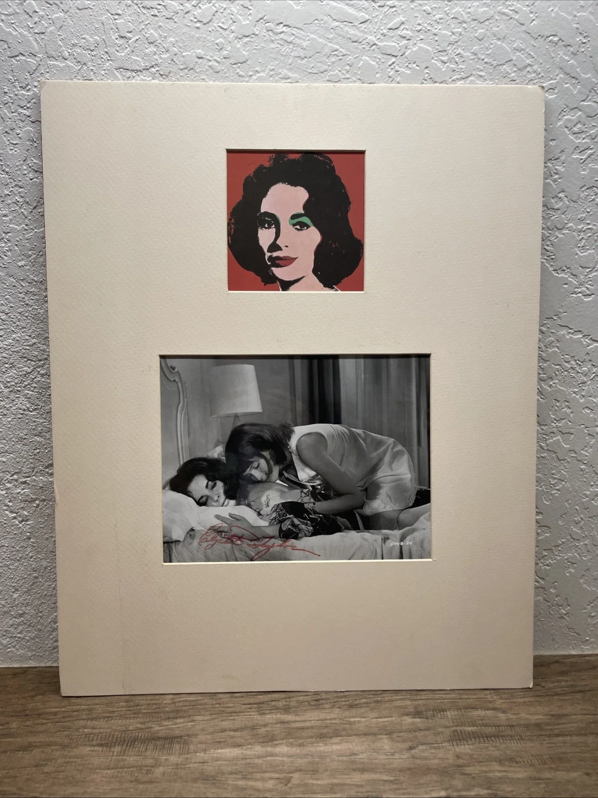 Elizabeth Taylor — Elizabeth Taylor Signed Autograph 1968 Secret Ceremony Mia Farrow Matted KG