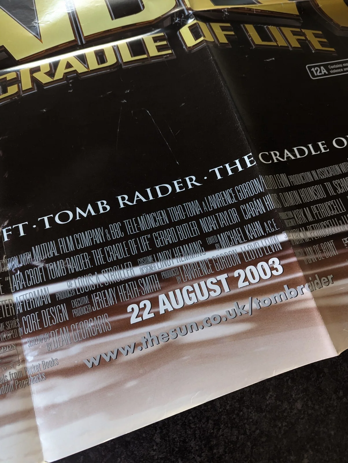 TOMB RAIDER - THE CRADLE OF LIFE - UK QUAD (30"x 40") ORIGINAL CINEMA POSTER, изображение 5
