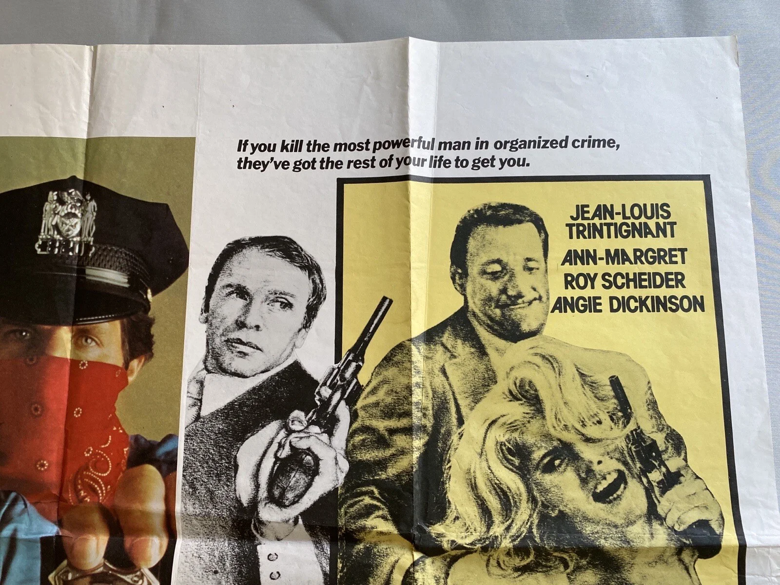 COPS & ROBBERS / THE OUTSIDE MAN - UK QUAD (30"x 40") ORIGINAL CINEMA POSTER, изображение 5