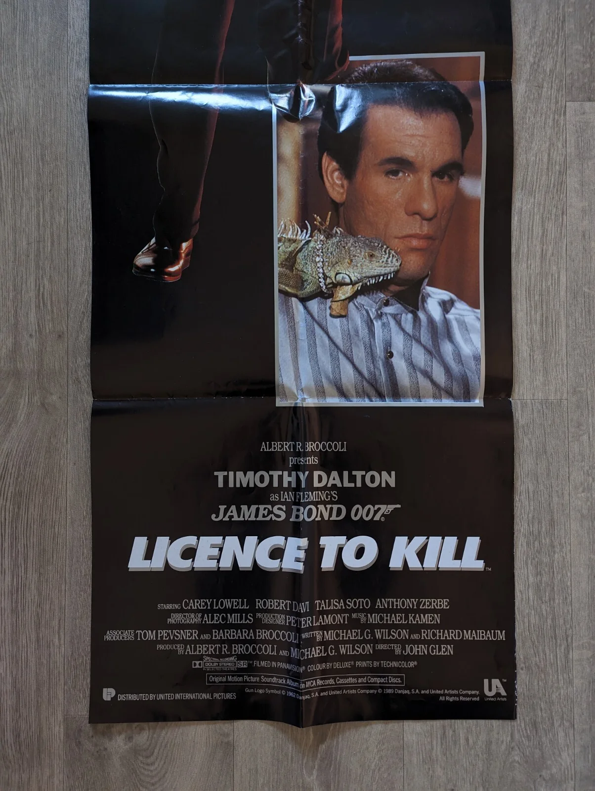 Licence To Kill - 007 Bond - Original UK Cinema Door Poster - 20'' x 60'' 1989, изображение 4
