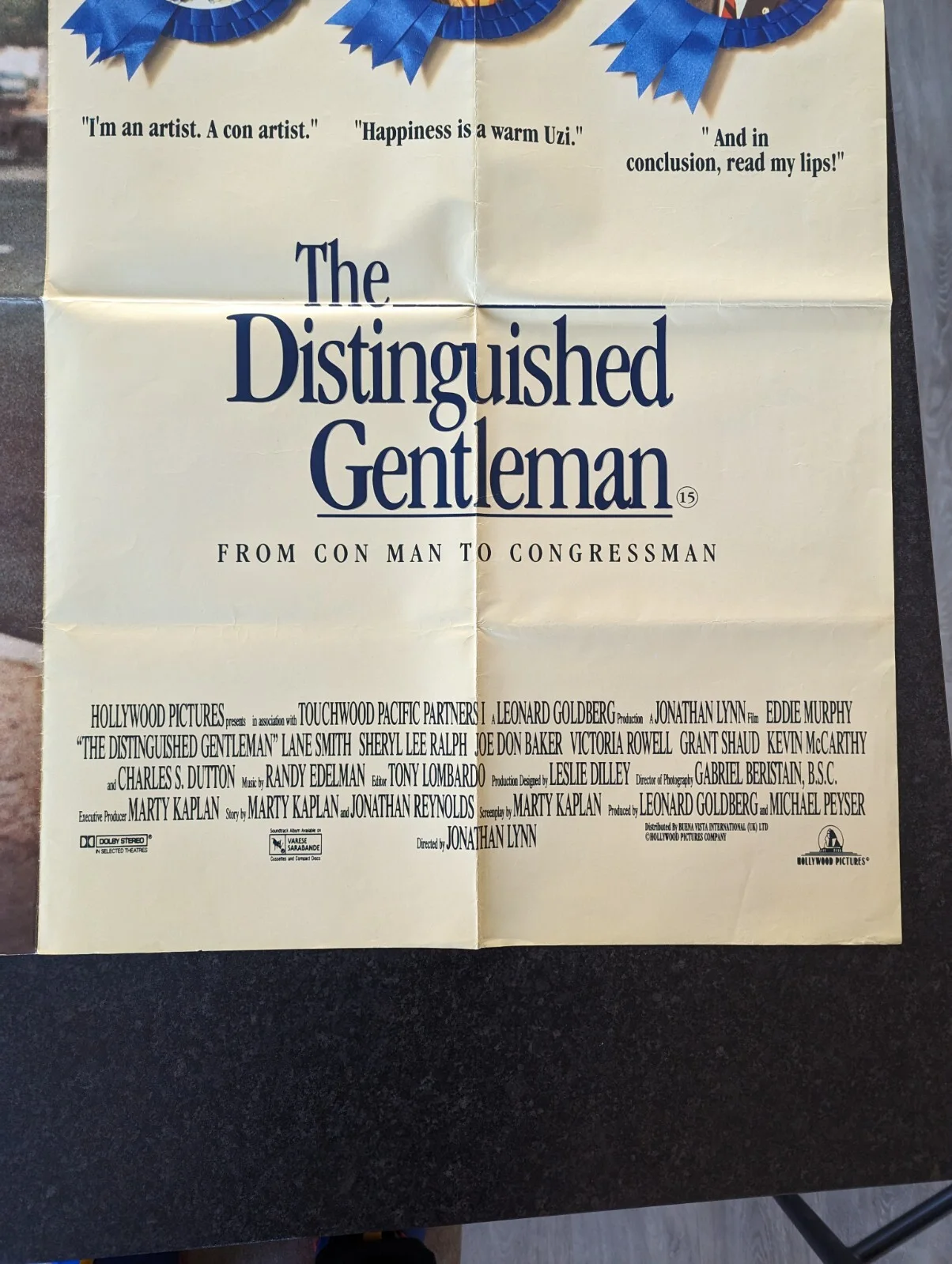 The Distinguished Gentleman UK QUAD (30"x 40") ORIGINAL VINTAGE CINEMA POSTER, изображение 5