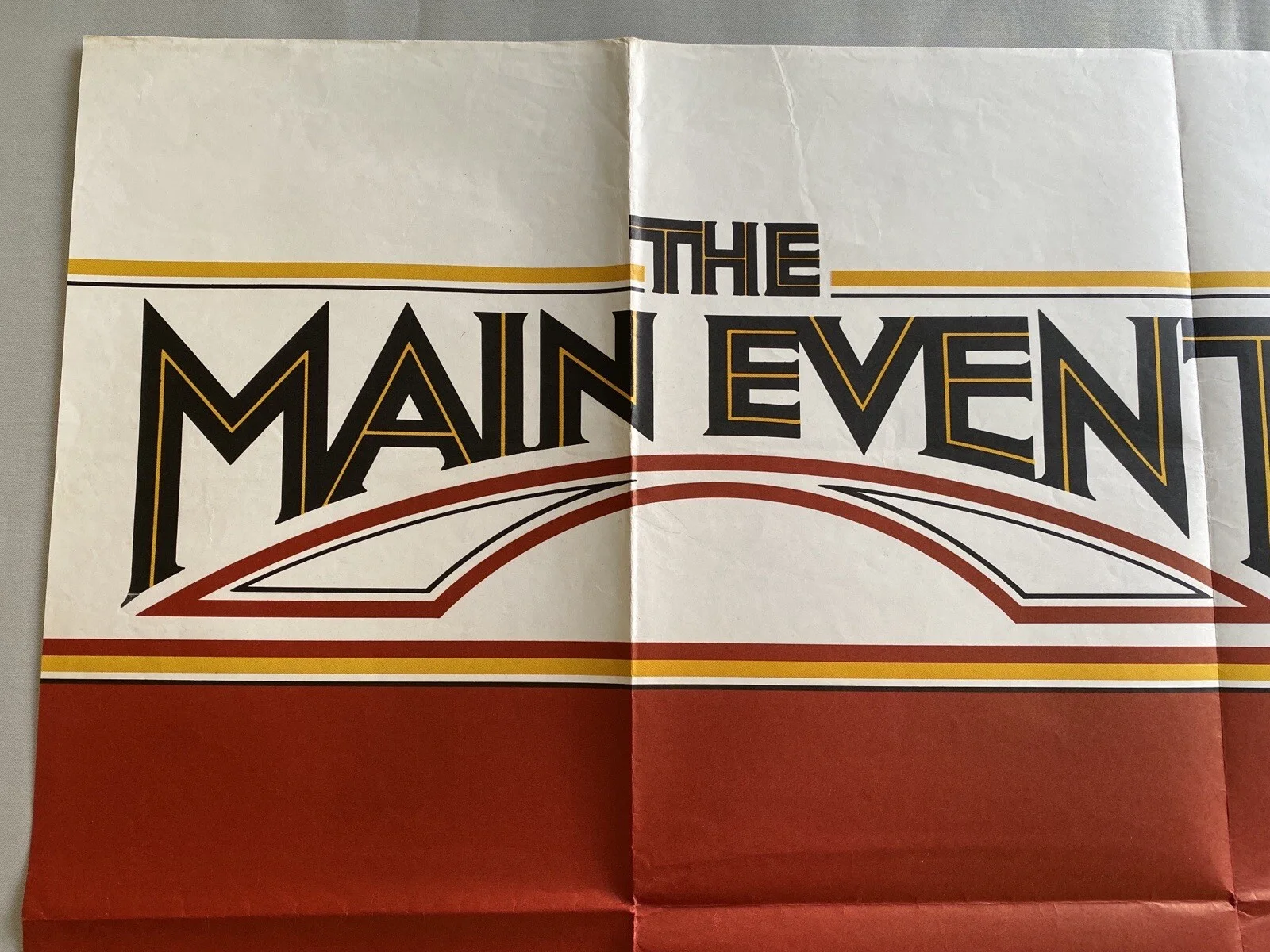 THE MAIN EVENT - UK QUAD (30"x 40") ORIGINAL VINTAGE CINEMA POSTER 1979, изображение 2