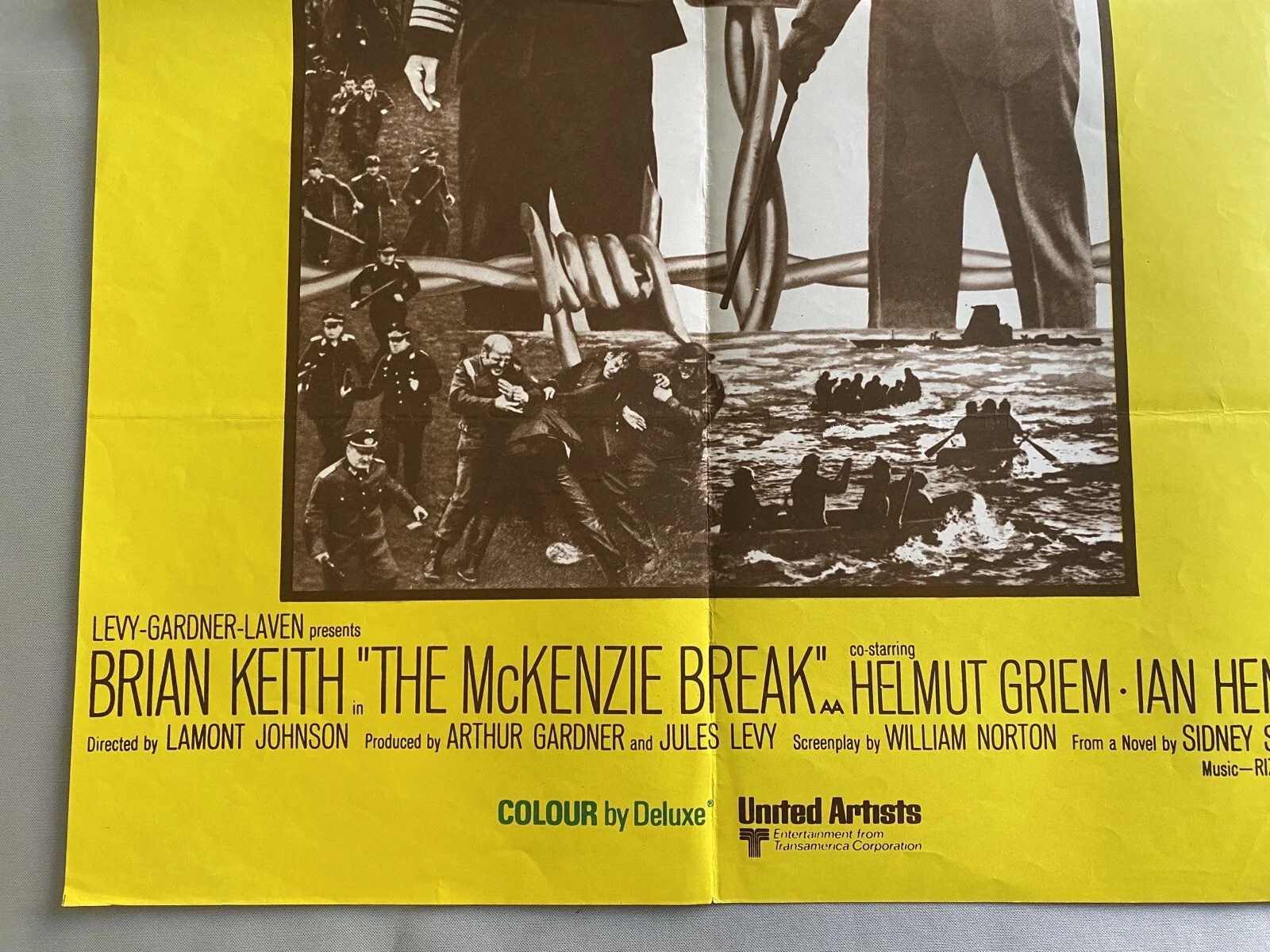THE MCKENZIE BREAK / SABATA UK QUAD (30"x 40") ORIGINAL CINEMA POSTER WESTERN, изображение 3
