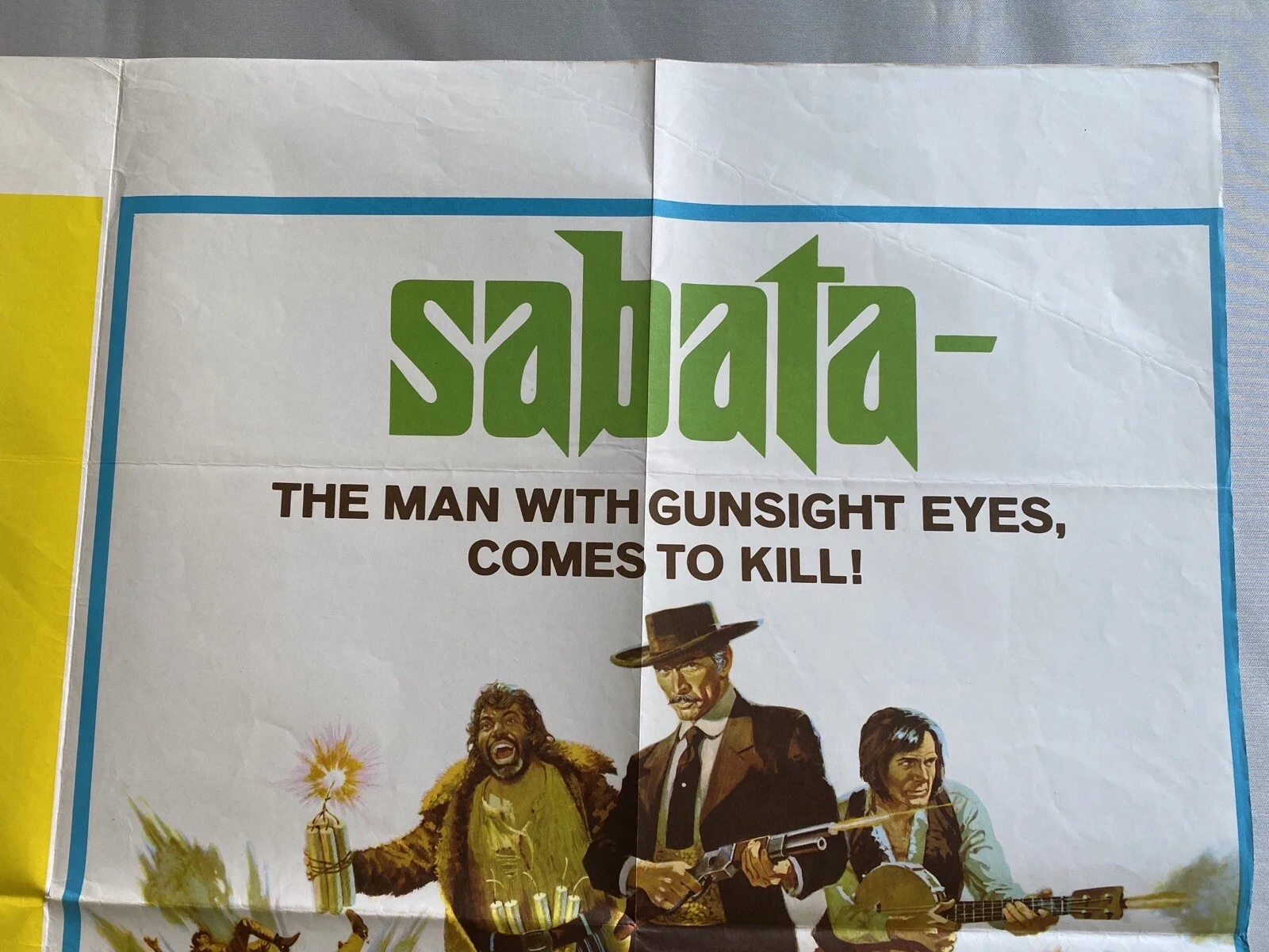 THE MCKENZIE BREAK / SABATA UK QUAD (30"x 40") ORIGINAL CINEMA POSTER WESTERN, изображение 5