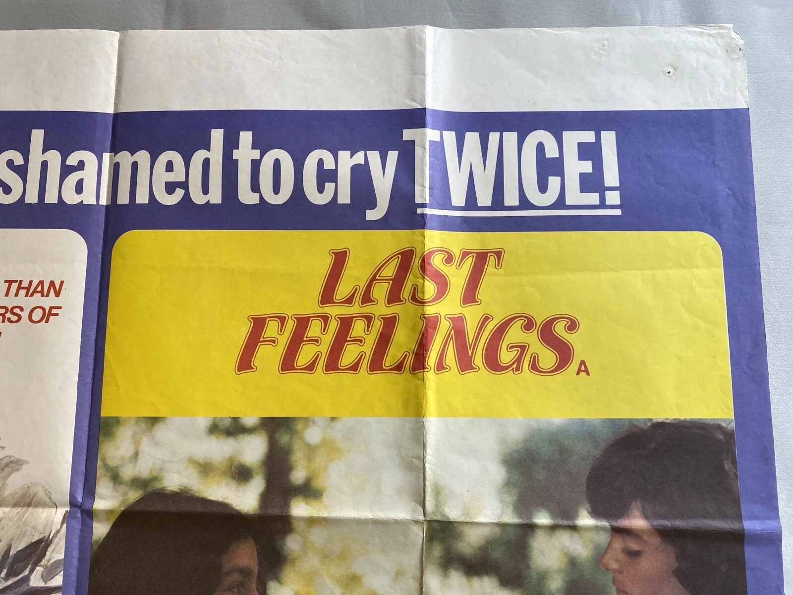 LAST MOMENTS / LAST FEELINGS - UK QUAD (30"x 40") ORIGINAL VINTAGE CINEMA POSTER, изображение 4