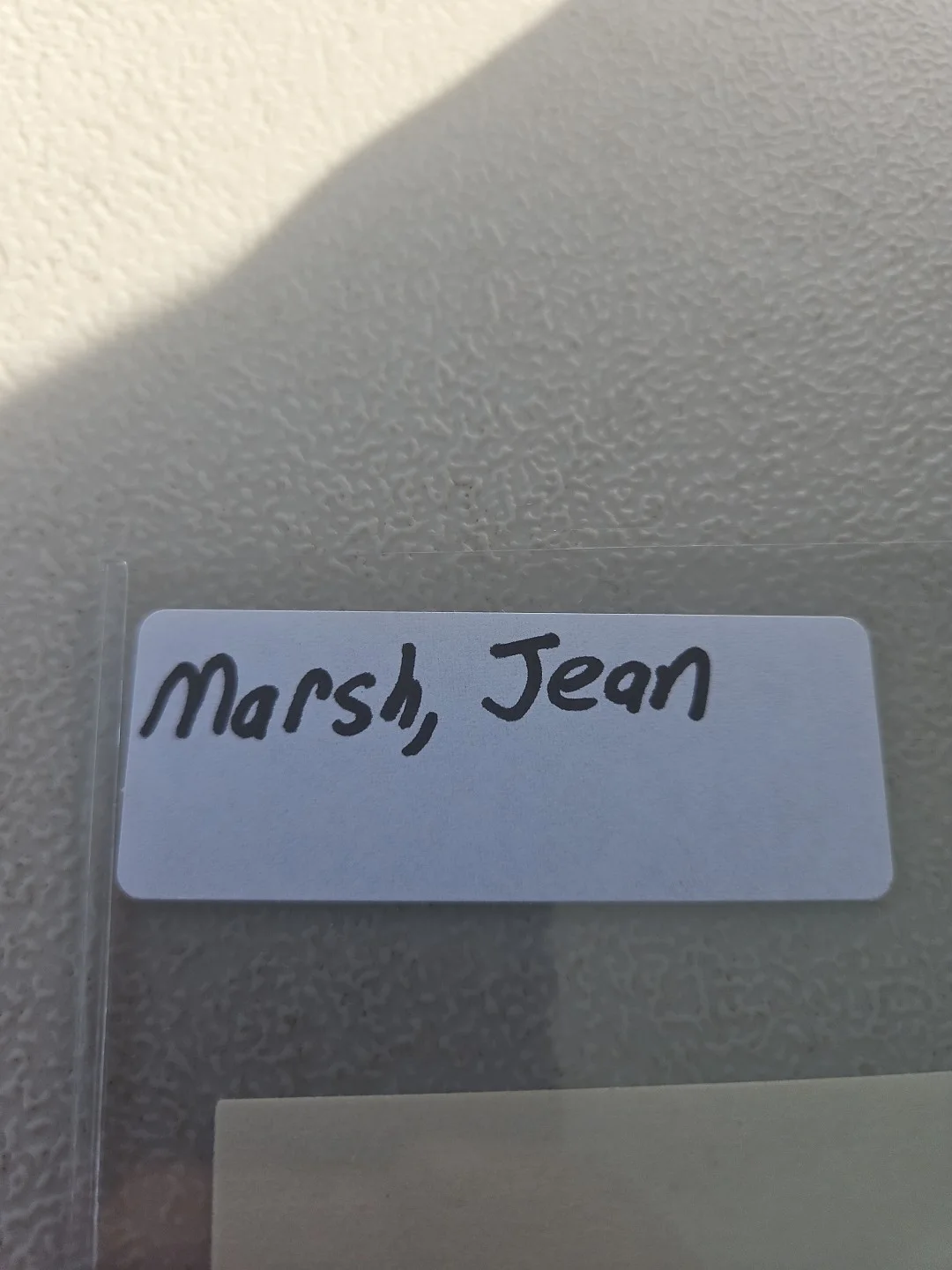 jean marsh — Jean Marsh Signed 3x5 Index Card, image 3