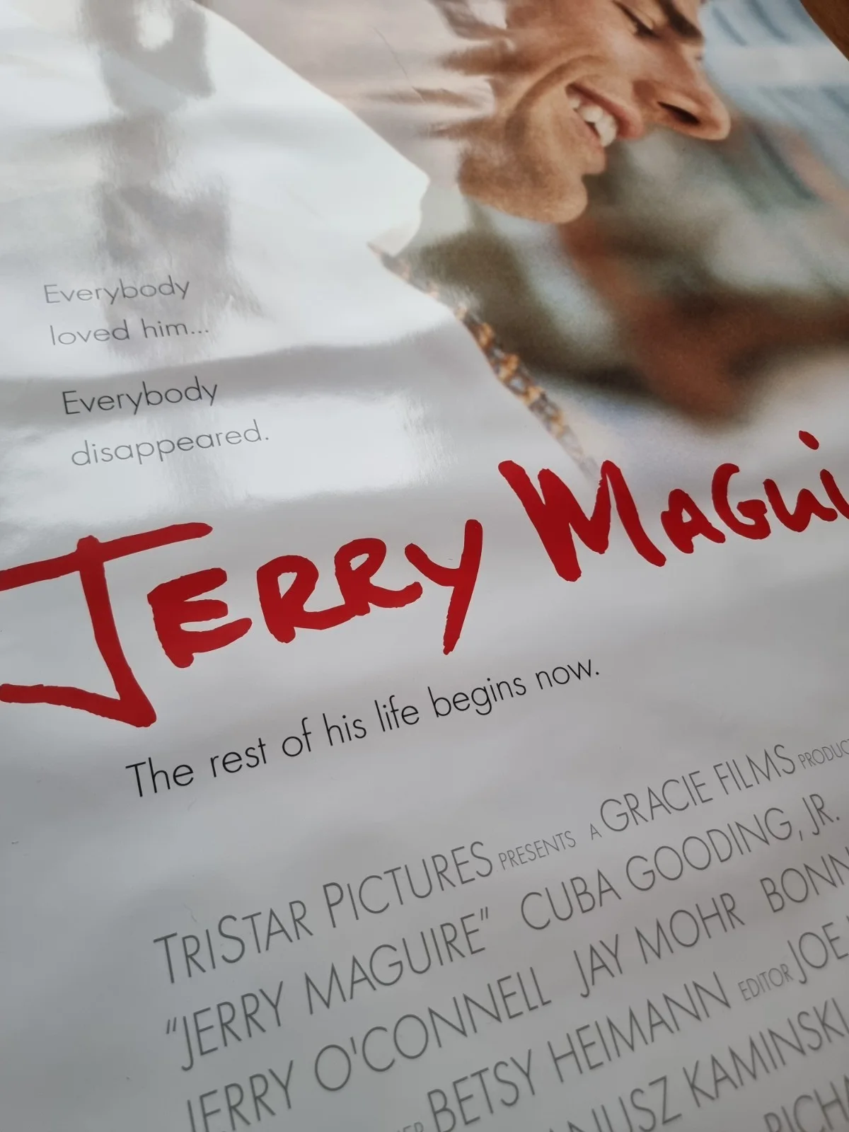 Jerry Maguire Original One Sheet Poster 27x40 1996 Vintage Double Sided, изображение 3