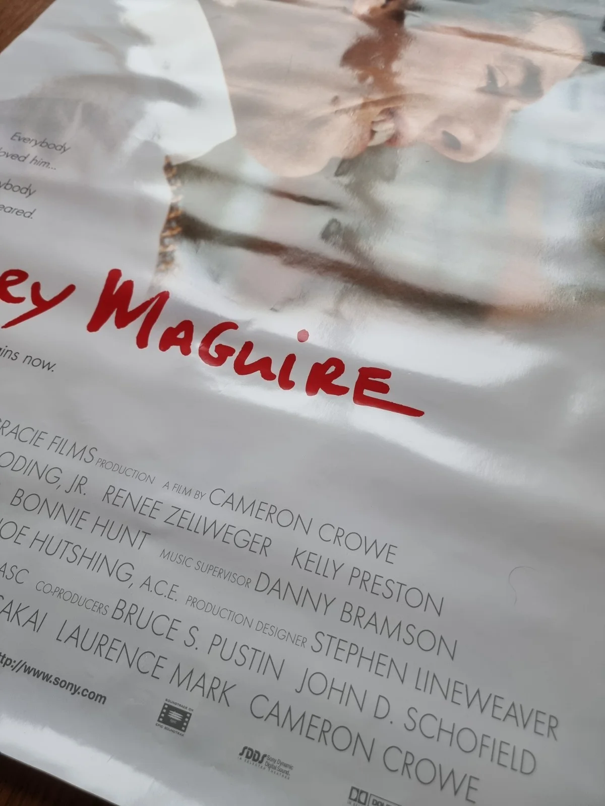 Jerry Maguire Original One Sheet Poster 27x40 1996 Vintage Double Sided, изображение 4