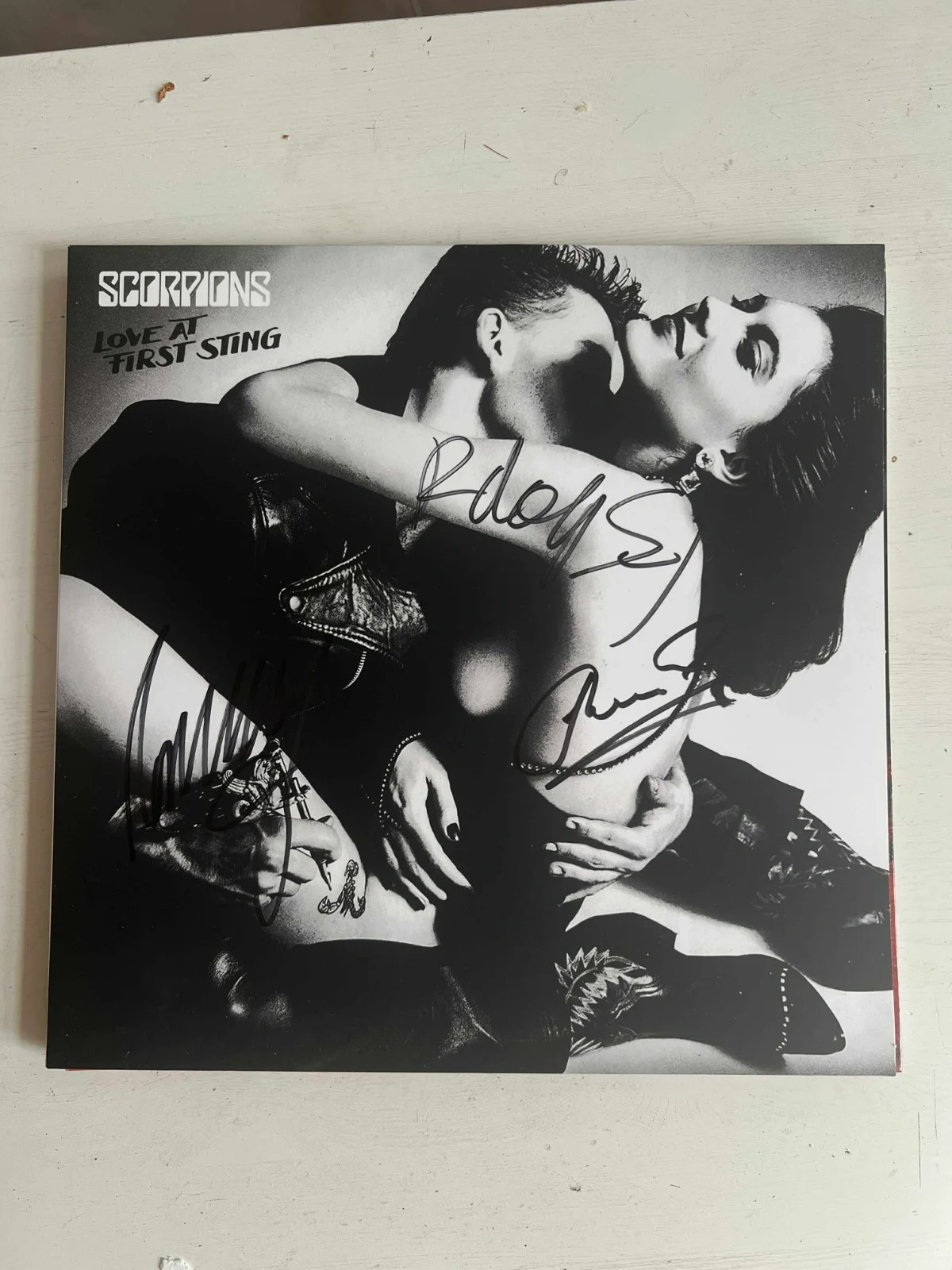 Scorpions Love At First Sting 3x Autographed Record Signed Album Vinyl LP w/COA, image 3