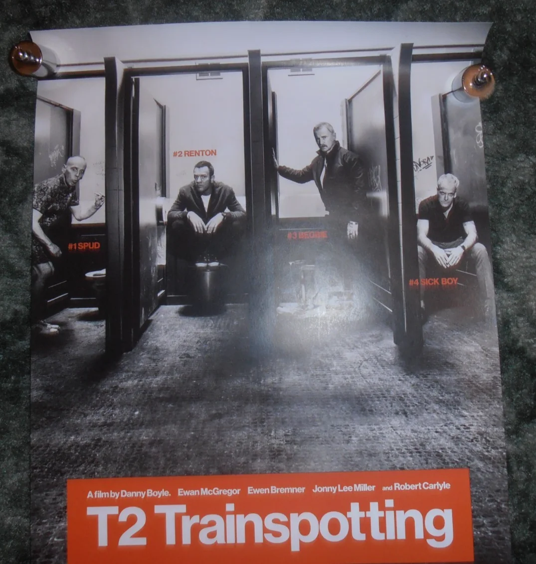 TRAINSPOTTING 2 EWAN McGREGOR 2017 ROLLED ORIGINAL ODEON MINI FILM POSTER VG+, image 3