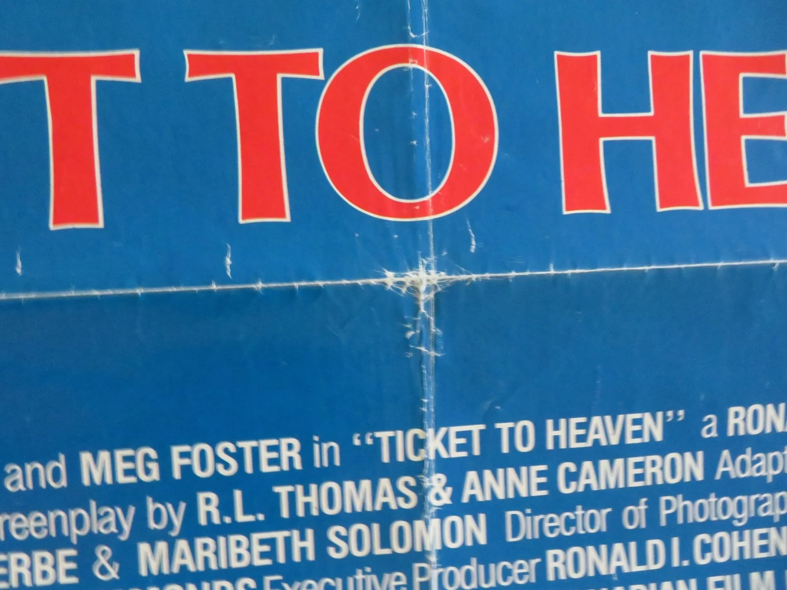 TICKET TO HEAVEN - B US ONE SHEET ROLLED POSTER NICK MANCUSO KIM CATTRALL 1981, image 4