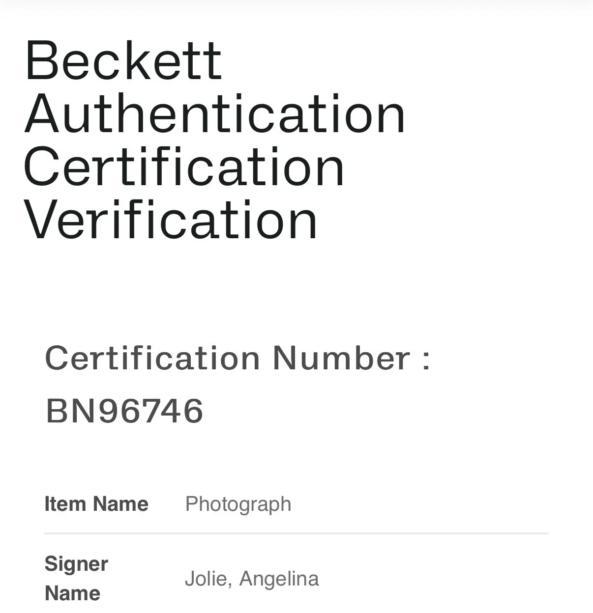 Angelina Jolie — ANGELINA JOLIE SIGNED AUTOGRAPHED 11x14 PHOTO SEXY BECKETT BN96746, изображение 4