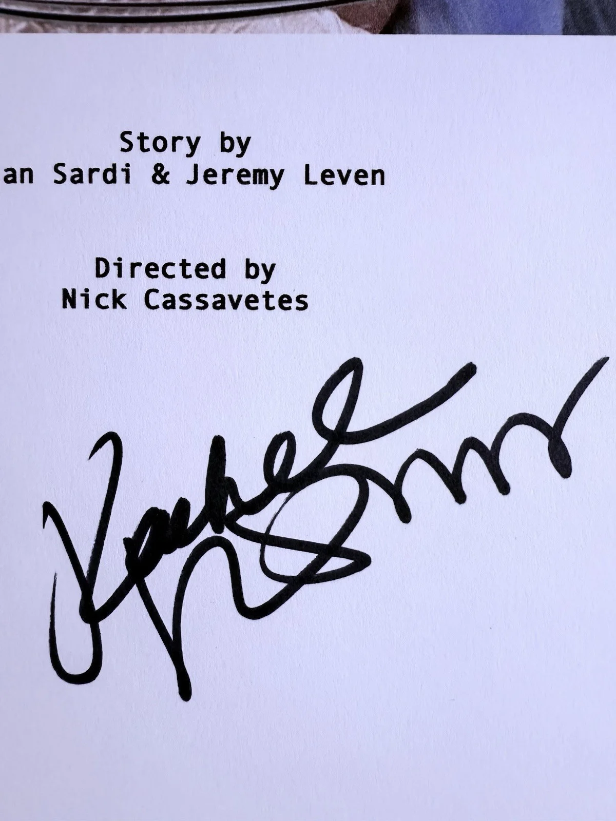 Rachel McAdams — RACHAEL MCADAMS SIGNED THE NOTEBOOK AUTOGRAPH SCRIPT COVER BECKETT BN96805, image 2