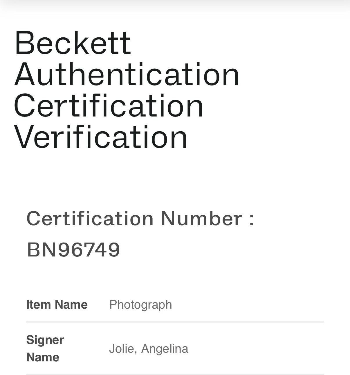 Angelina Jolie — ANGELINA JOLIE SIGNED AUTOGRAPHED 11x14 TOMB RAIDER BECKETT BN96749, изображение 4