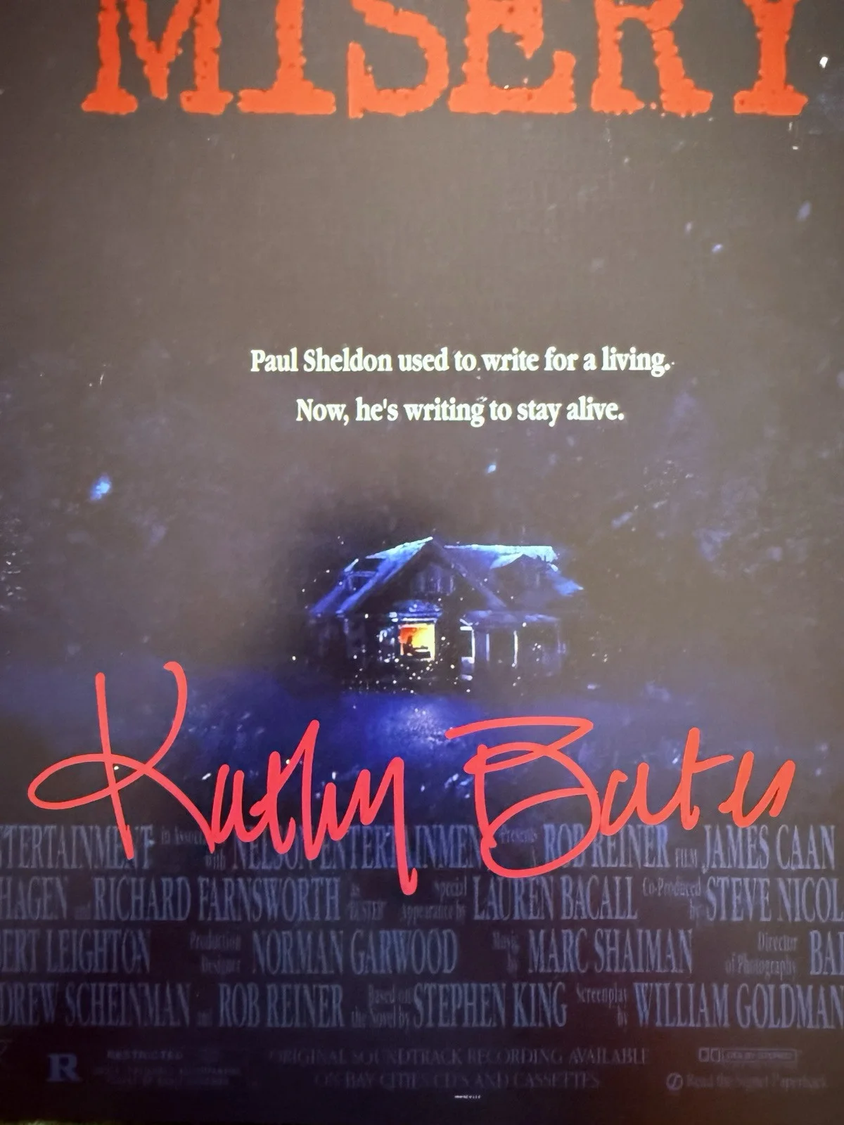 Kathy Bates — KATHY BATES SIGNED AUTOGRAPH MYSERY12x18 PHOTO BECKETT BQ97108, image 2