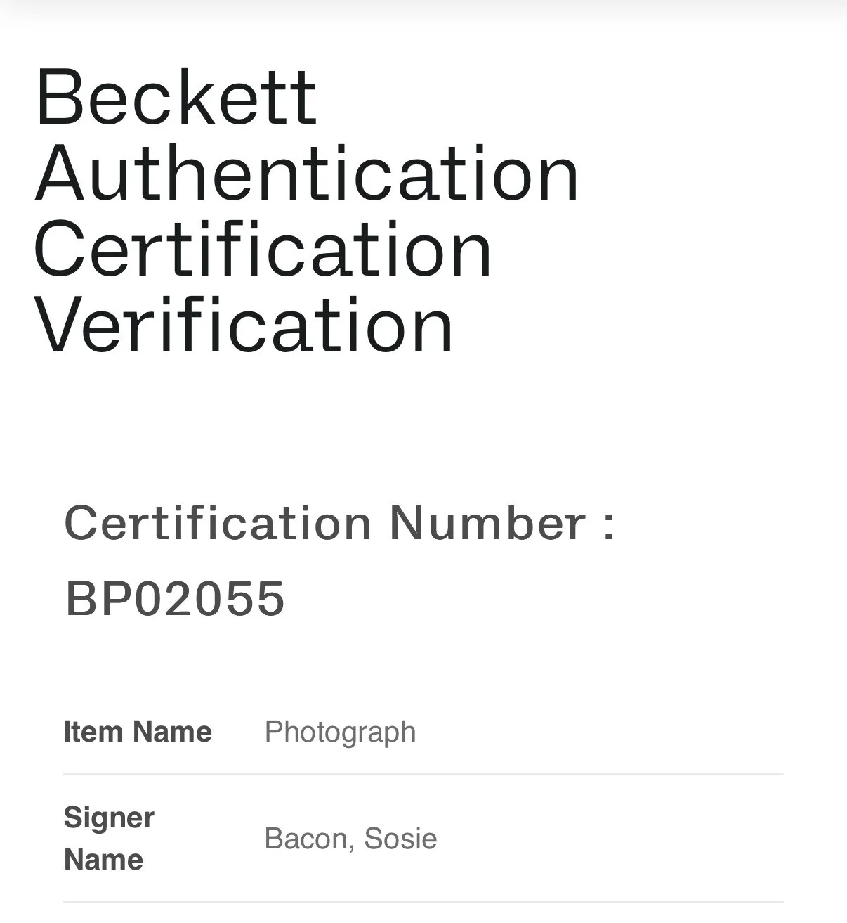 Sosie Bacon — SOSIE BACON SIGNED 'SMILE' 8x10 PHOTO HORROR MOVIE BECKETT COA BAS, изображение 3