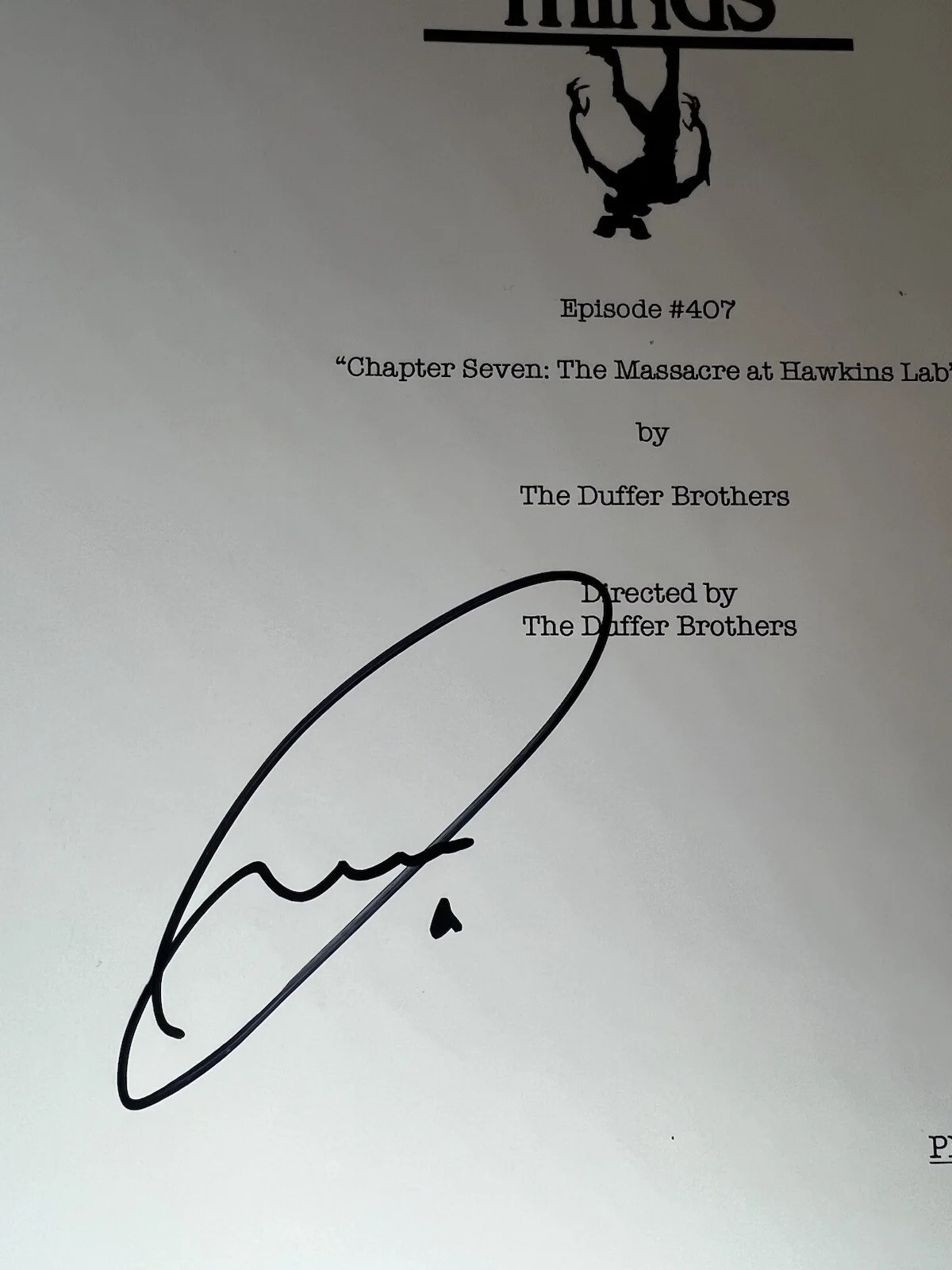Jamie Campbell Bower — JAMIE CAMPBELL BOWER SIGNED AUTOGRAPH AUTOGRAPHED SCRIPT COVER BECKETT #BJ081716, image 3
