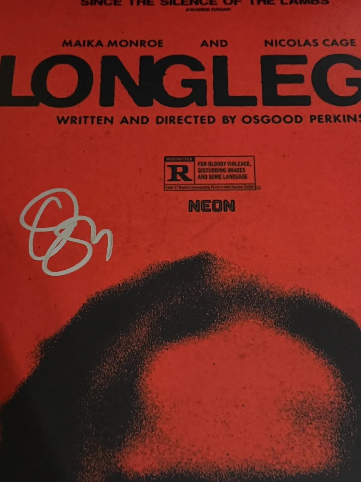 Osgood Perkins — OSGOOD PERKINS SIGNED AUTOGRAPH LONGLEGS 12x18 PHOTO BECKETT COA BQ45898, изображение 2