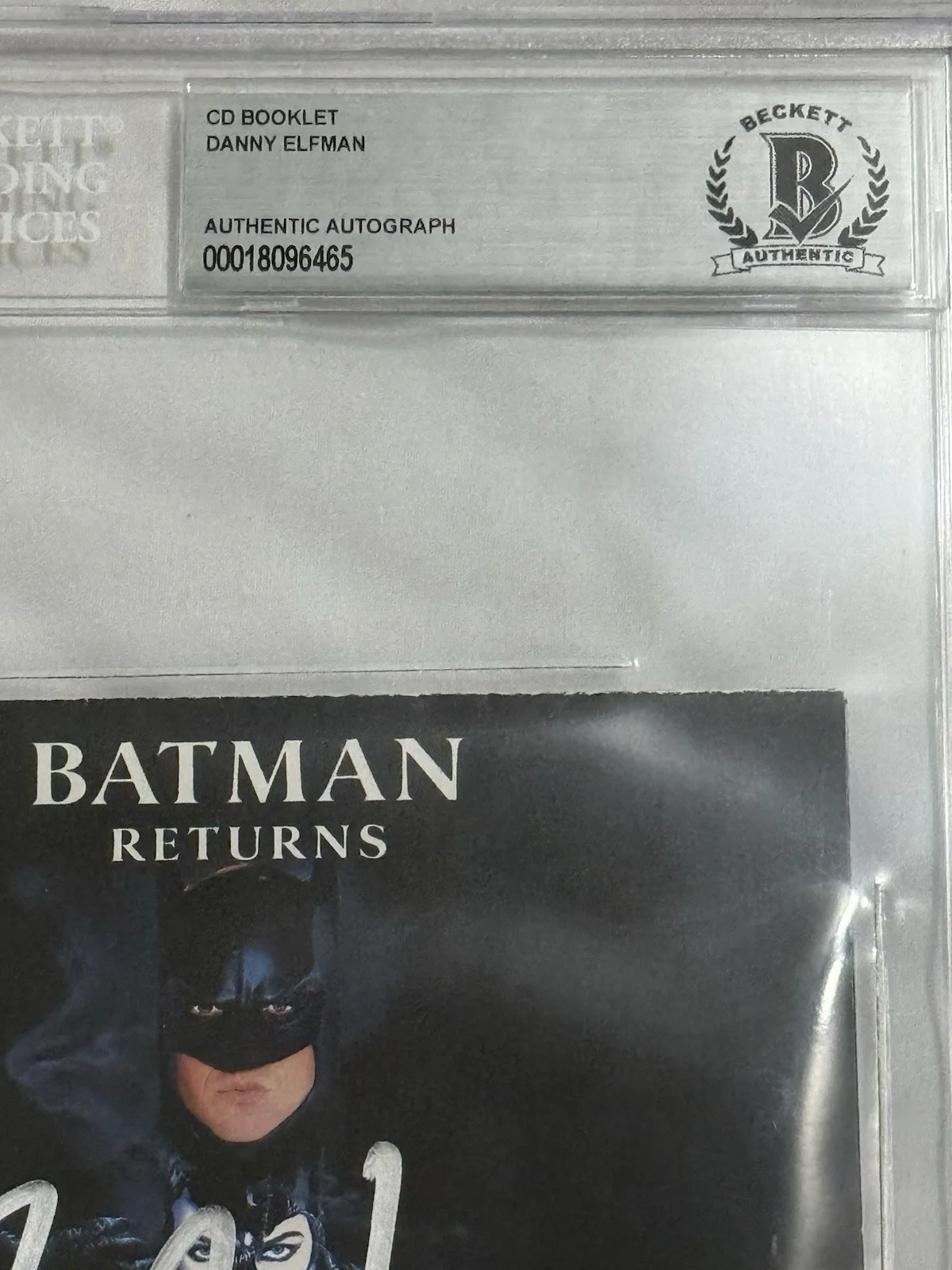 Danny Elfman — DANNY ELFMAN SIGNED BATMAN RETURNS AUTOGRAPH CD BOOKLET BECKETT, image 4