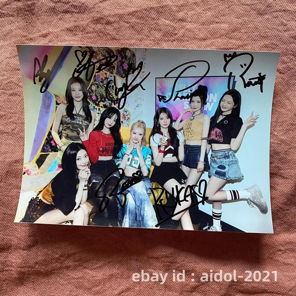 BABYMONSTER Group Photo K-POP Collection K-POP 5*7 Autographed Signed 2025, изображение 2