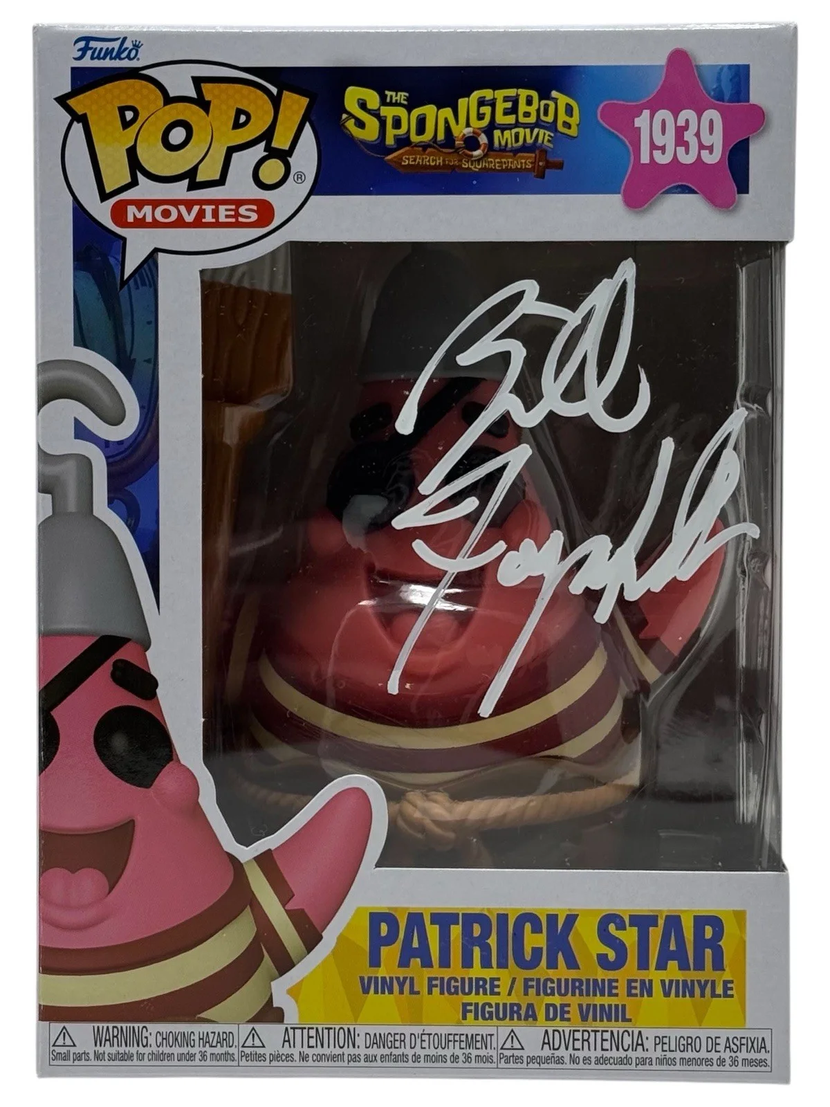 Bill Fagerbakke — Bill Fagerbakke Signed Spongebob Squarepants Patrick Star Funko Pop Beckett COA