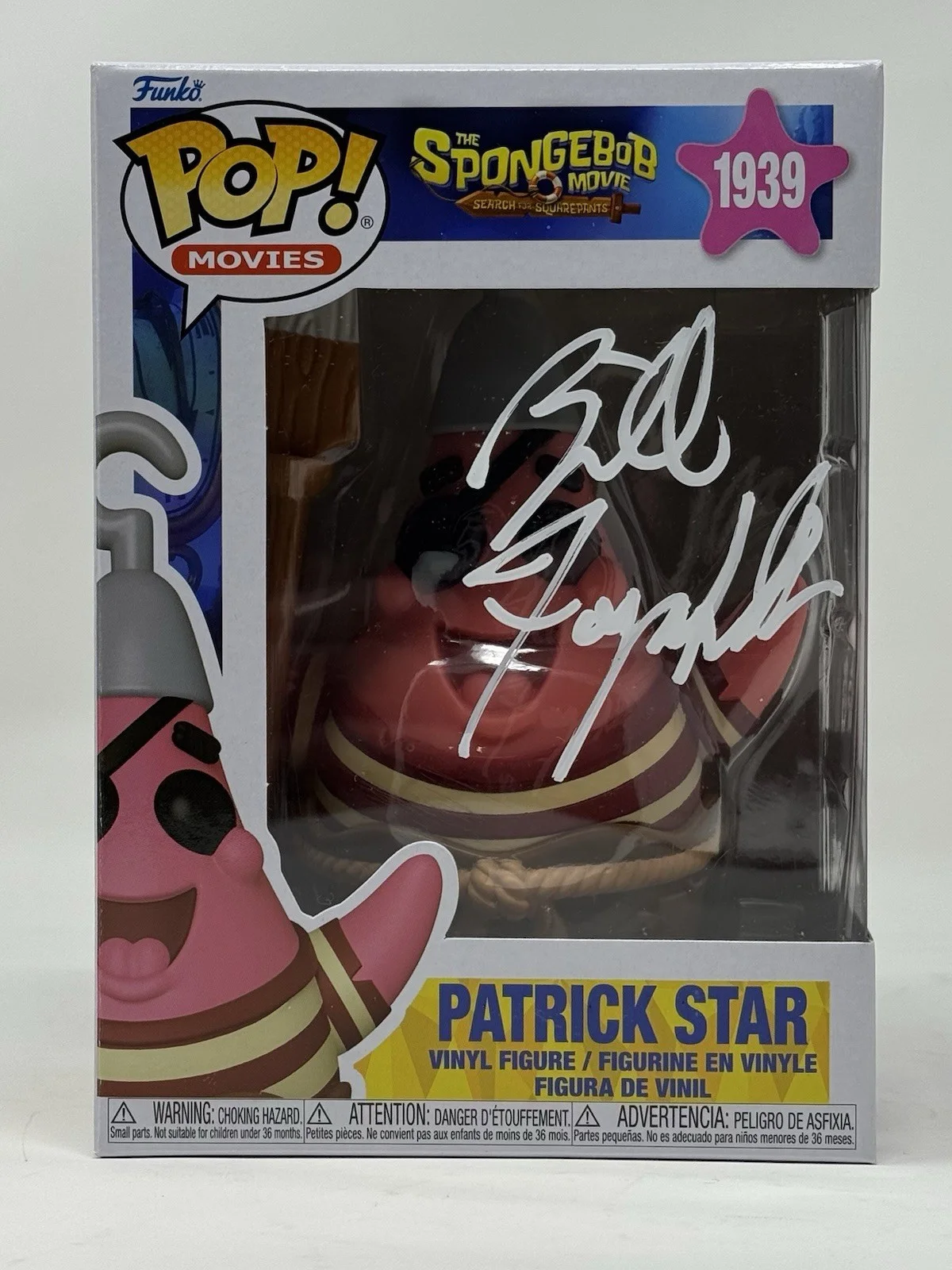 Bill Fagerbakke — Bill Fagerbakke Signed Spongebob Squarepants Patrick Star Funko Pop Beckett COA, изображение 2