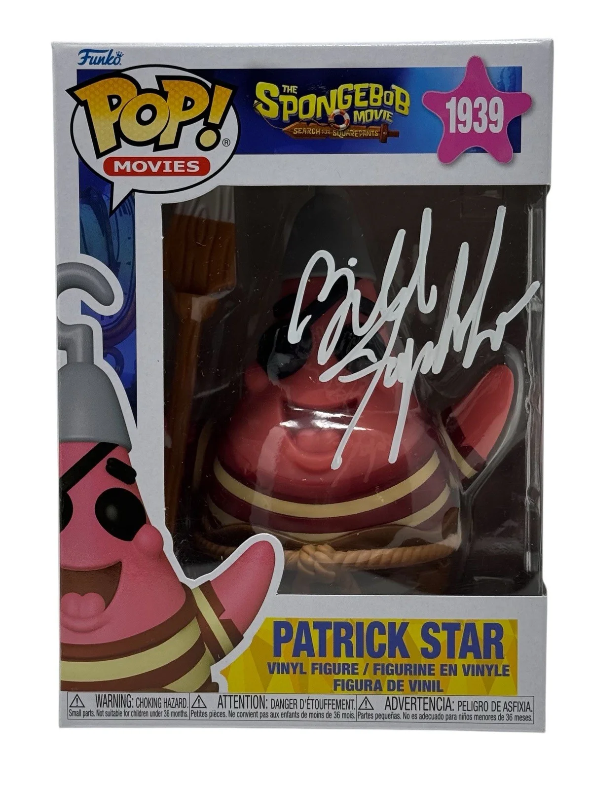 Bill Fagerbakke — Bill Fagerbakke Signed Spongebob Squarepants Patrick Star Funko Pop Beckett COA