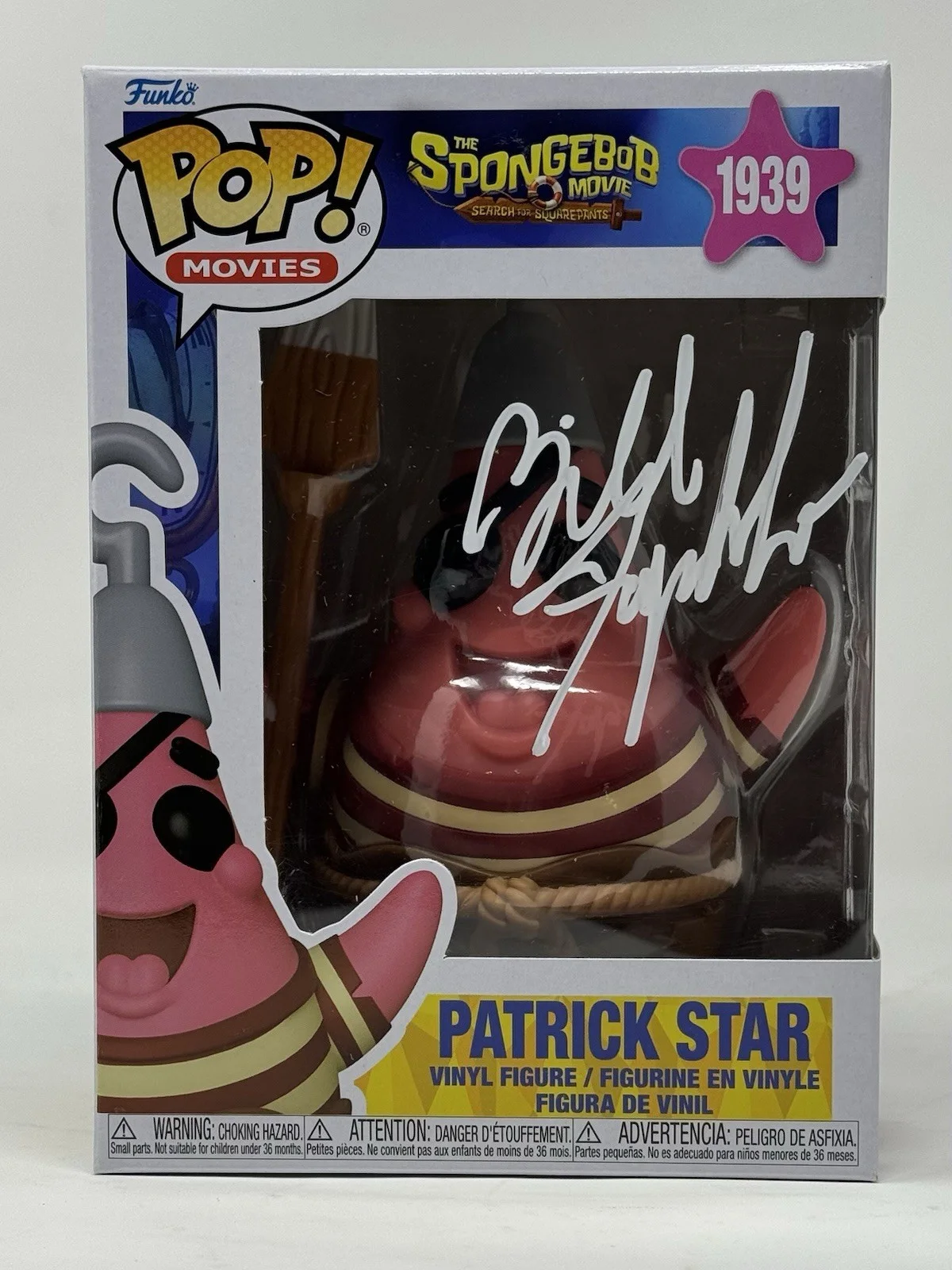 Bill Fagerbakke — Bill Fagerbakke Signed Spongebob Squarepants Patrick Star Funko Pop Beckett COA, изображение 2