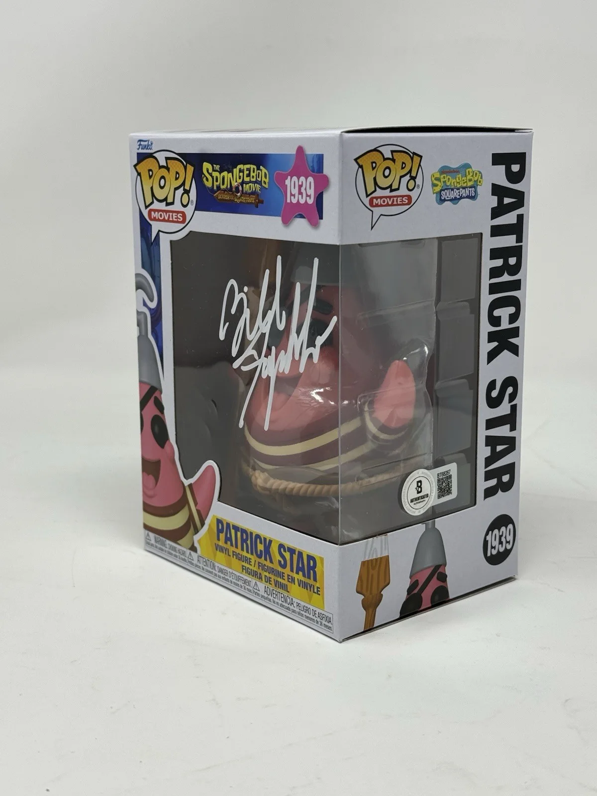 Bill Fagerbakke — Bill Fagerbakke Signed Spongebob Squarepants Patrick Star Funko Pop Beckett COA, изображение 3