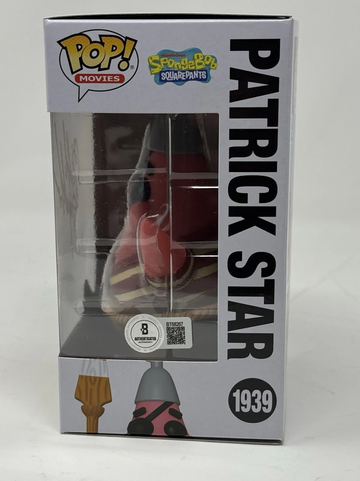 Bill Fagerbakke — Bill Fagerbakke Signed Spongebob Squarepants Patrick Star Funko Pop Beckett COA, изображение 4