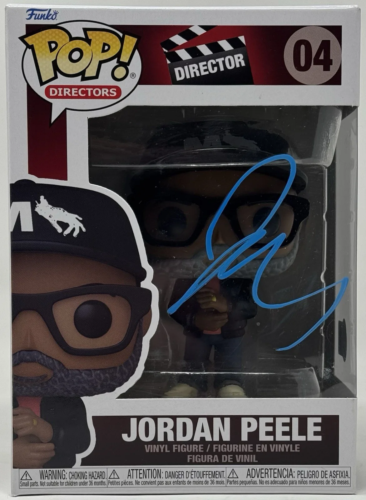 Jordan Peele — Jordan Peele Signed Funko Pop Directors 04 Autograph Get Out Nope Horror Beckett