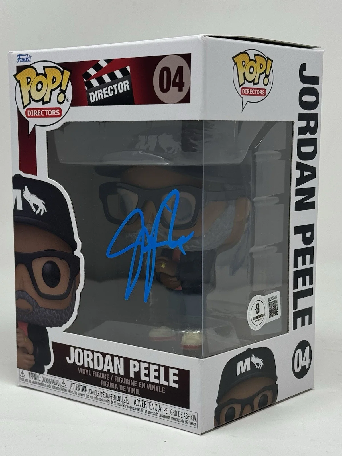 Jordan Peele — Jordan Peele Signed Autograph Funko Pop Director #04 Get Out Nope Us Beckett COA, image 2