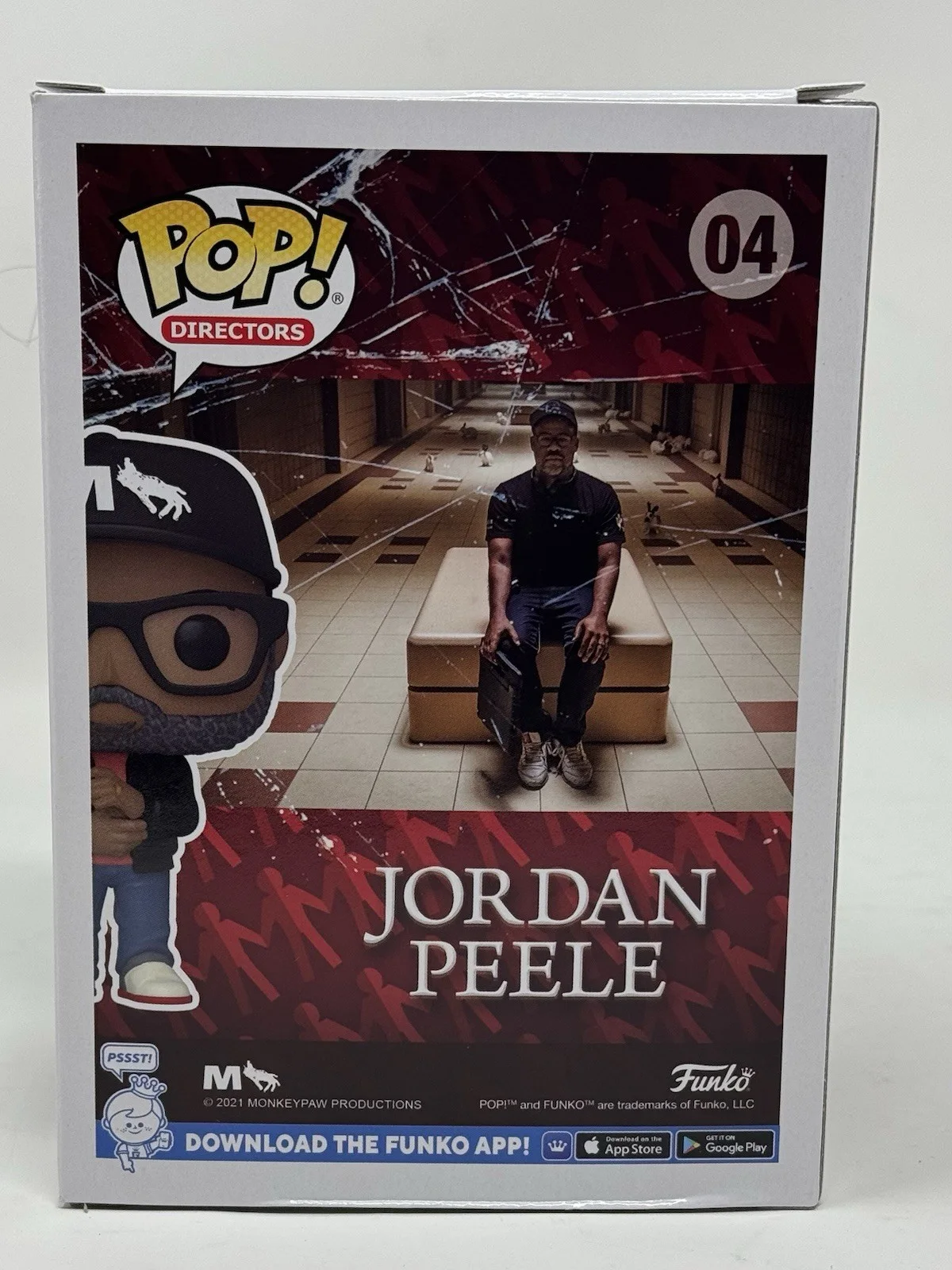 Jordan Peele — Jordan Peele Signed Autograph Funko Pop Director #04 Get Out Nope Us Beckett COA, image 4
