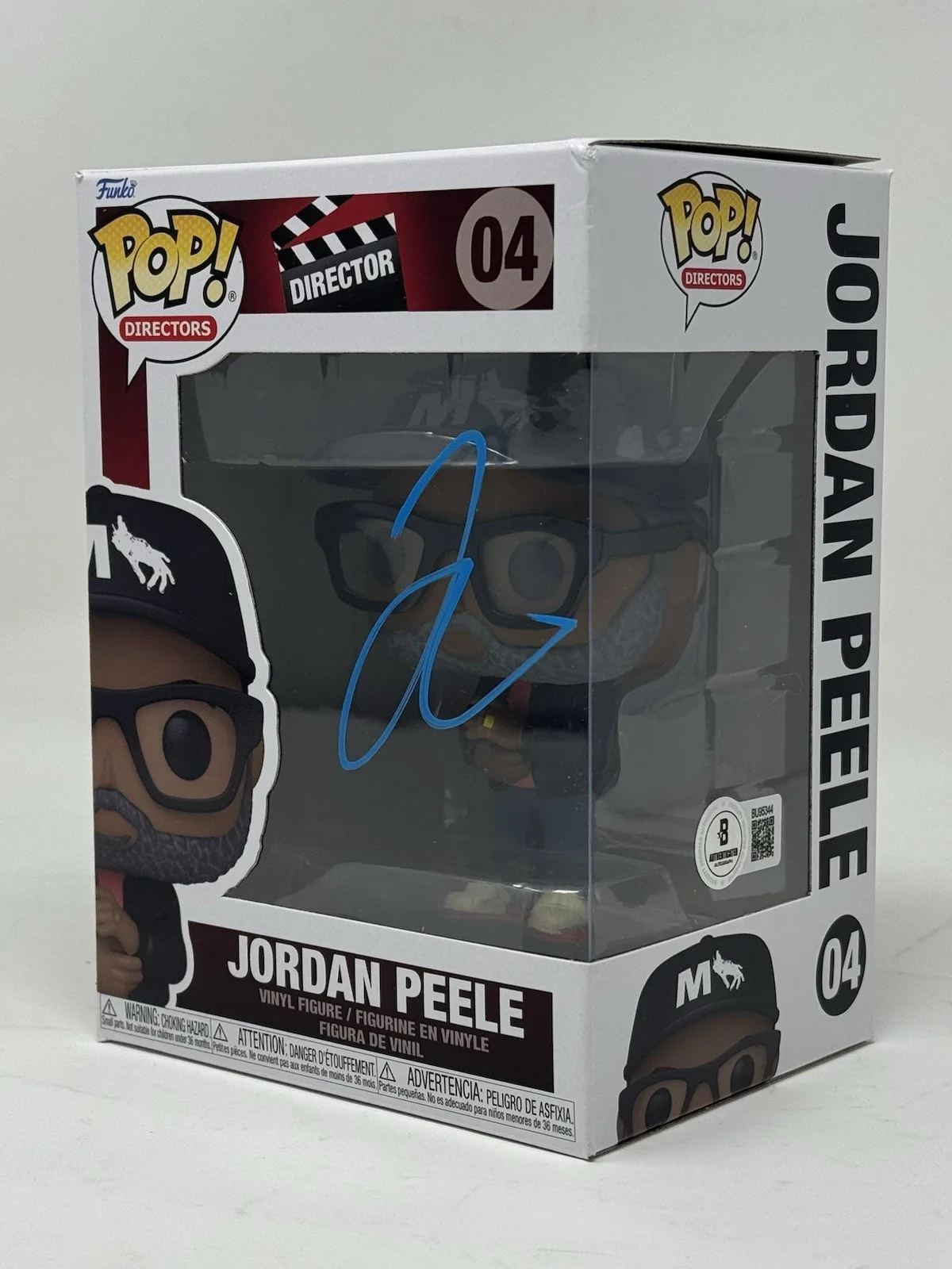 Jordan Peele — Jordan Peele Signed Autograph Funko Pop Director #04 Get Out Nope Us Beckett COA, image 2