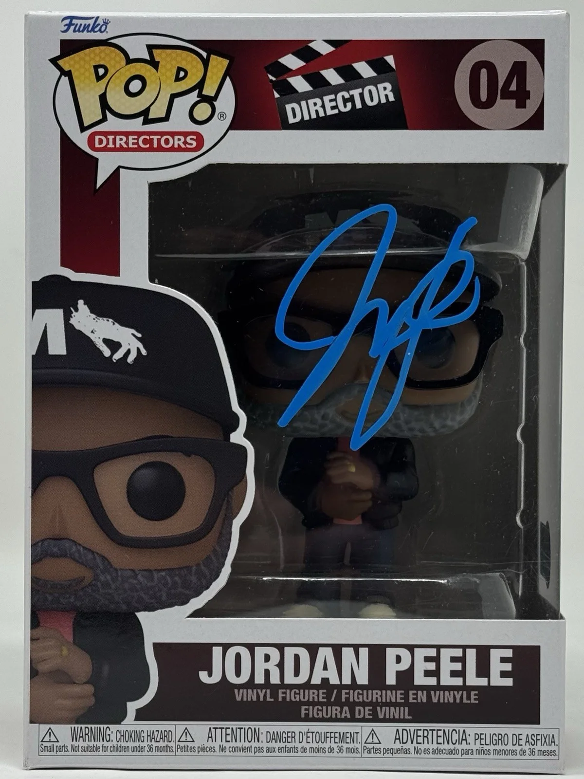 Jordan Peele — Jordan Peele Signed Funko Pop Directors 04 Autograph Get Out Nope Horror Beckett