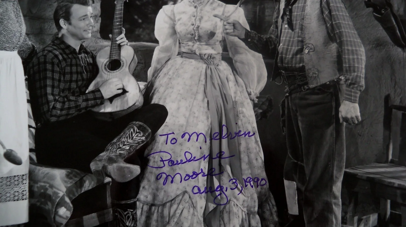 Pauline Moore — Pauline Moore signed autographed photo Roy Rogers Gabby Hayes Maude Eburne, image 2